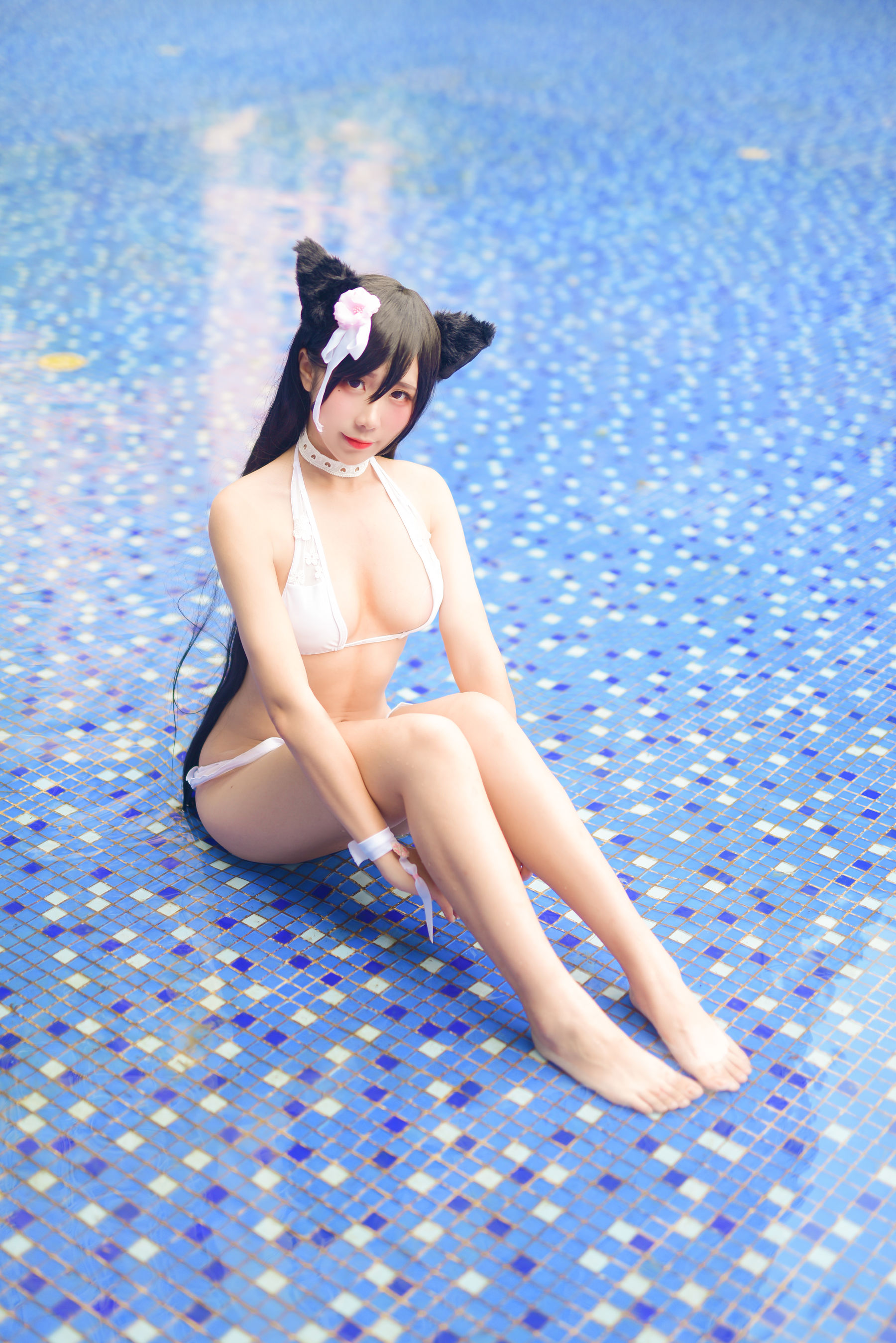 动漫博主九曲Jean 碧蓝航线 泳装 Cosplay-第6张