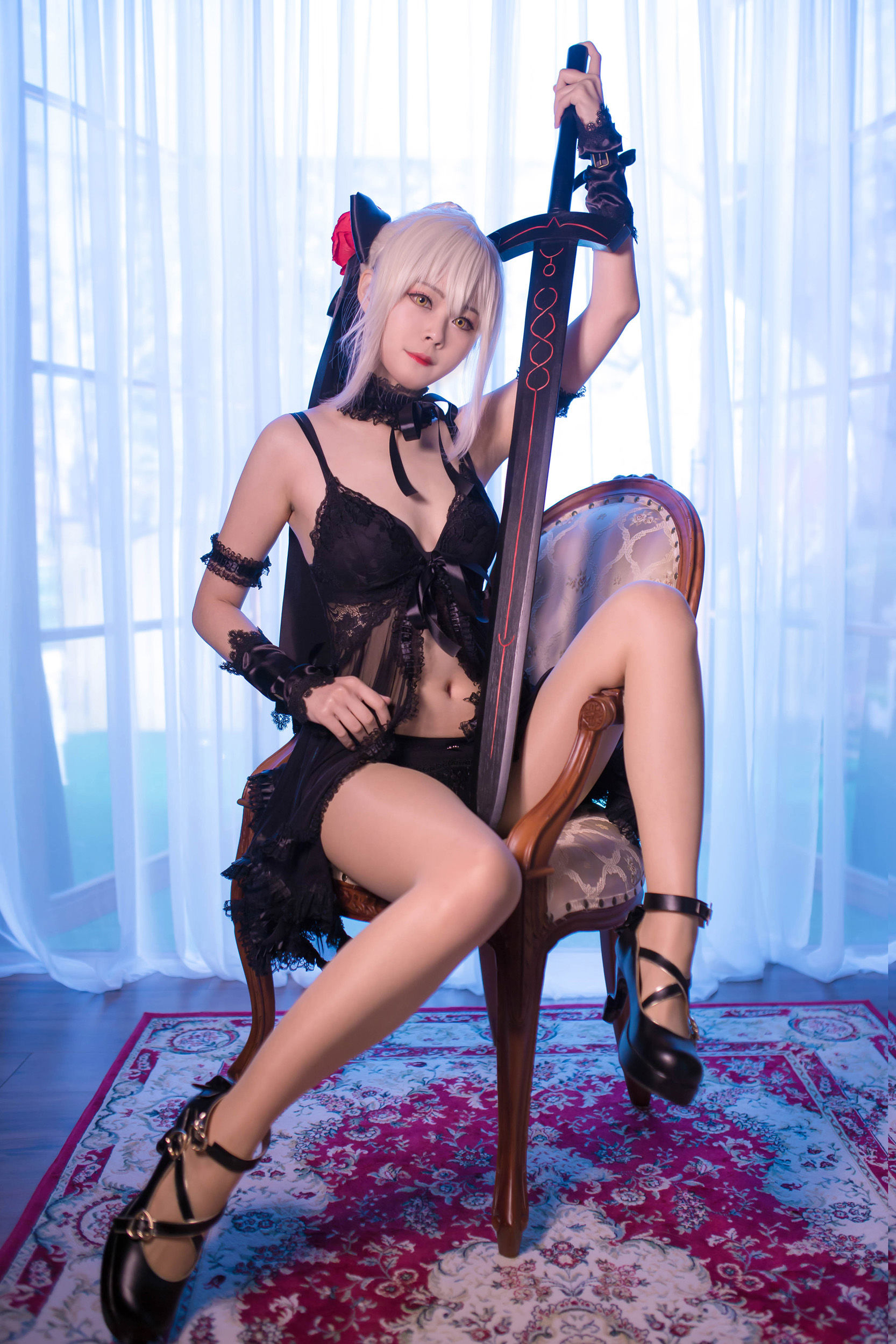 [Cosplay写真] Coser萱-KaYa – 亚缇 黑呆睡衣 Cosplay-第13张