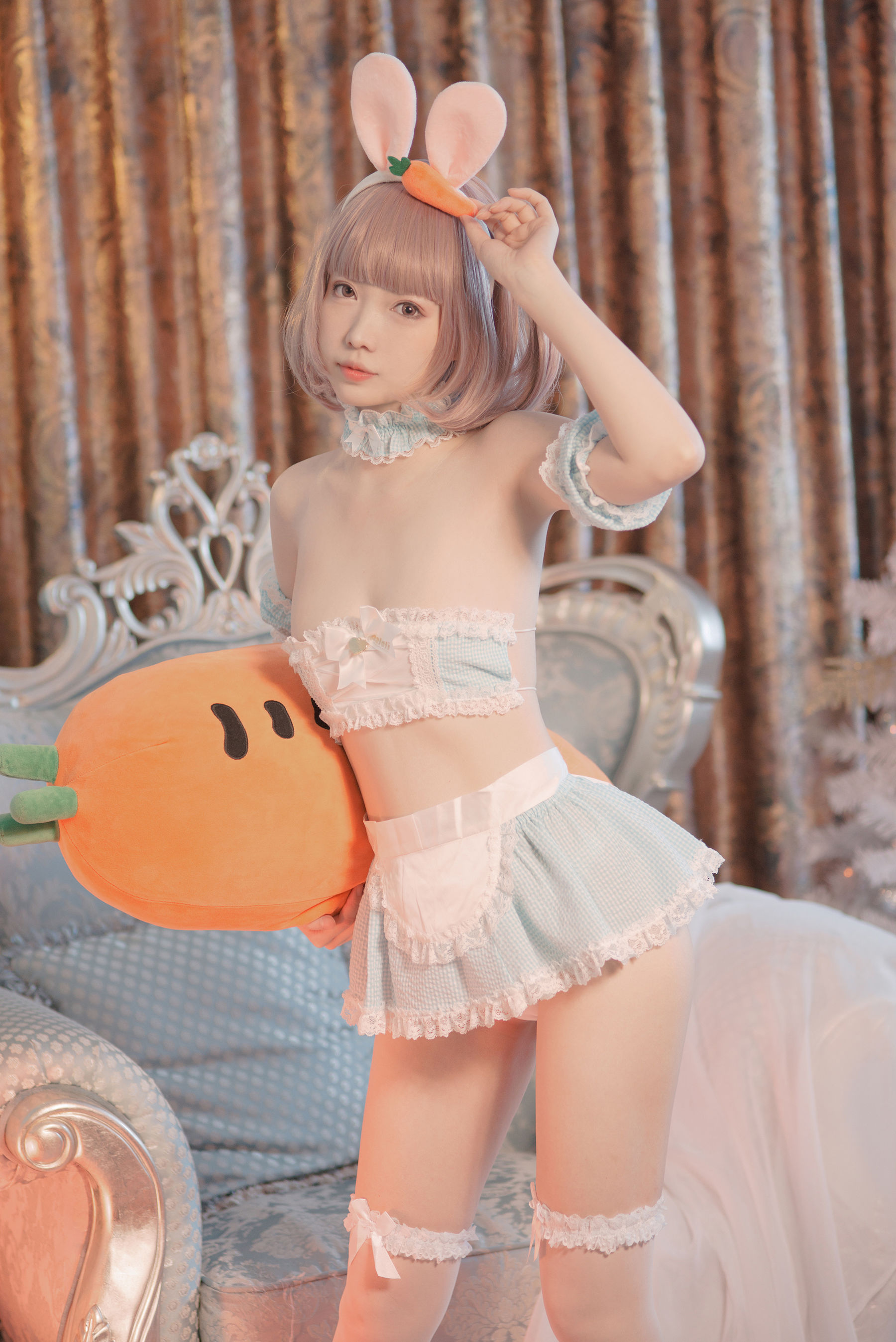 大胸萌妹妖少you1 – 雪兔 Cosplay-第2张