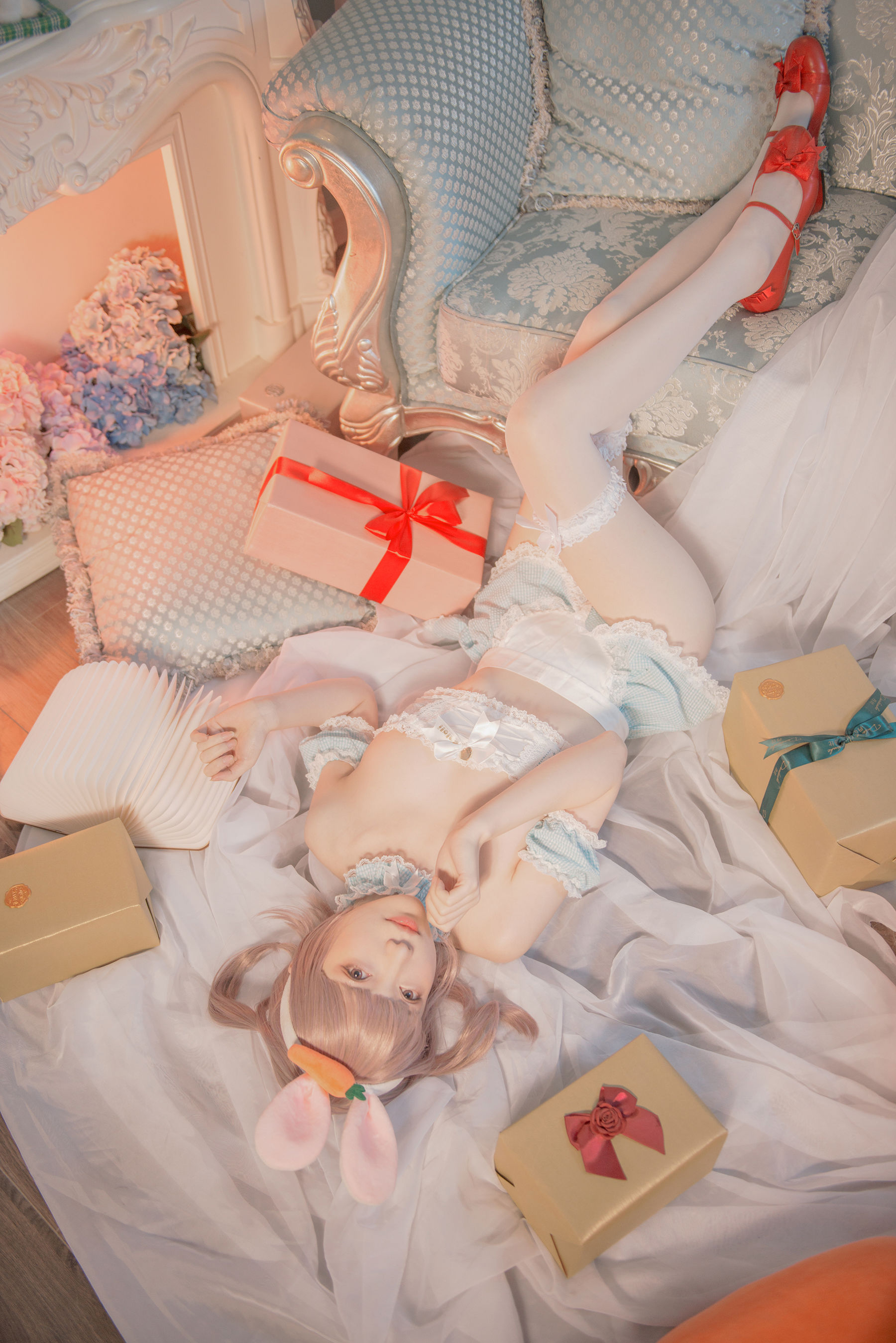 大胸萌妹妖少you1 – 雪兔 Cosplay-第4张