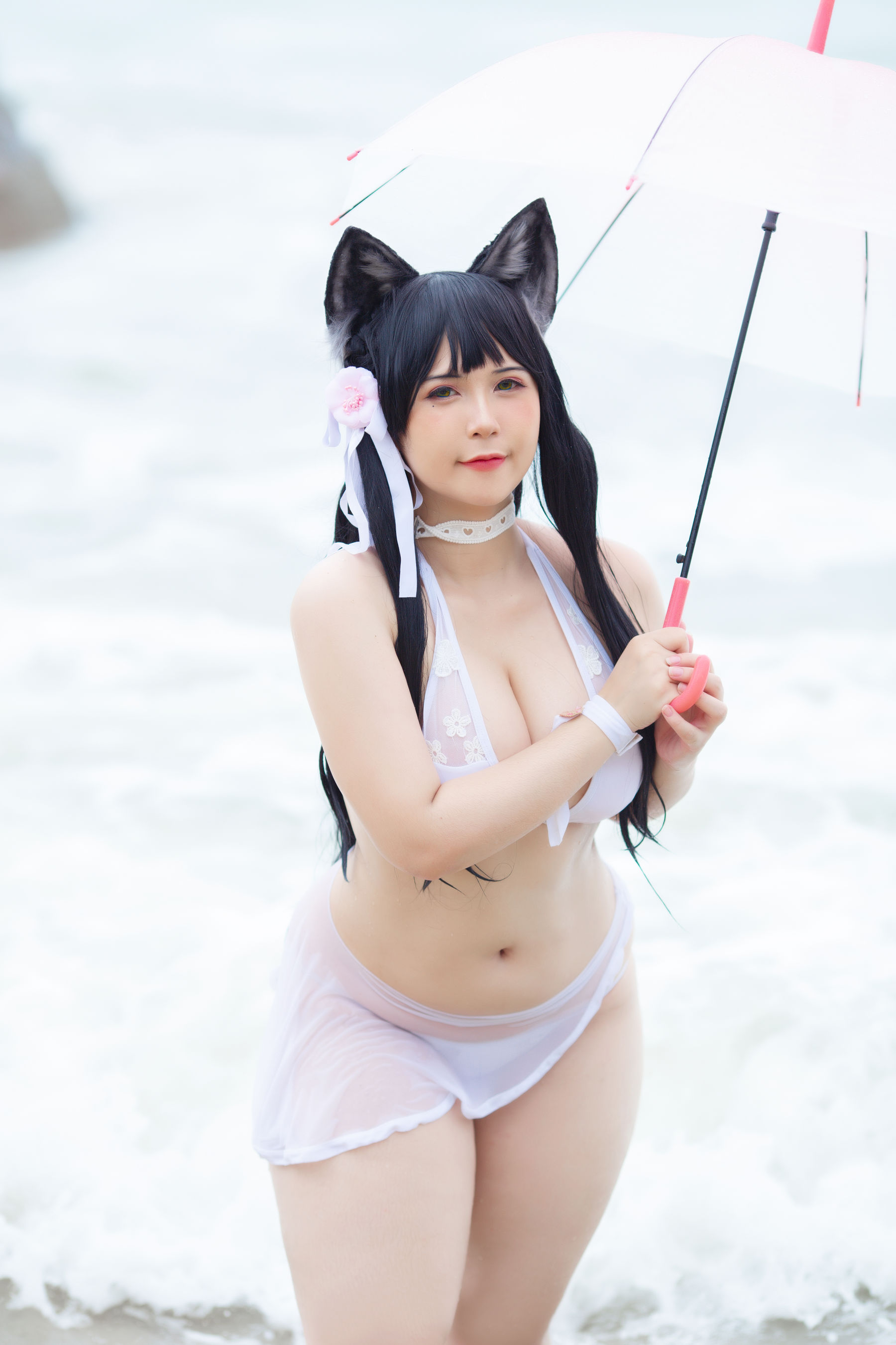 Uy Uy – Atago Bikini Cosplay-第1张