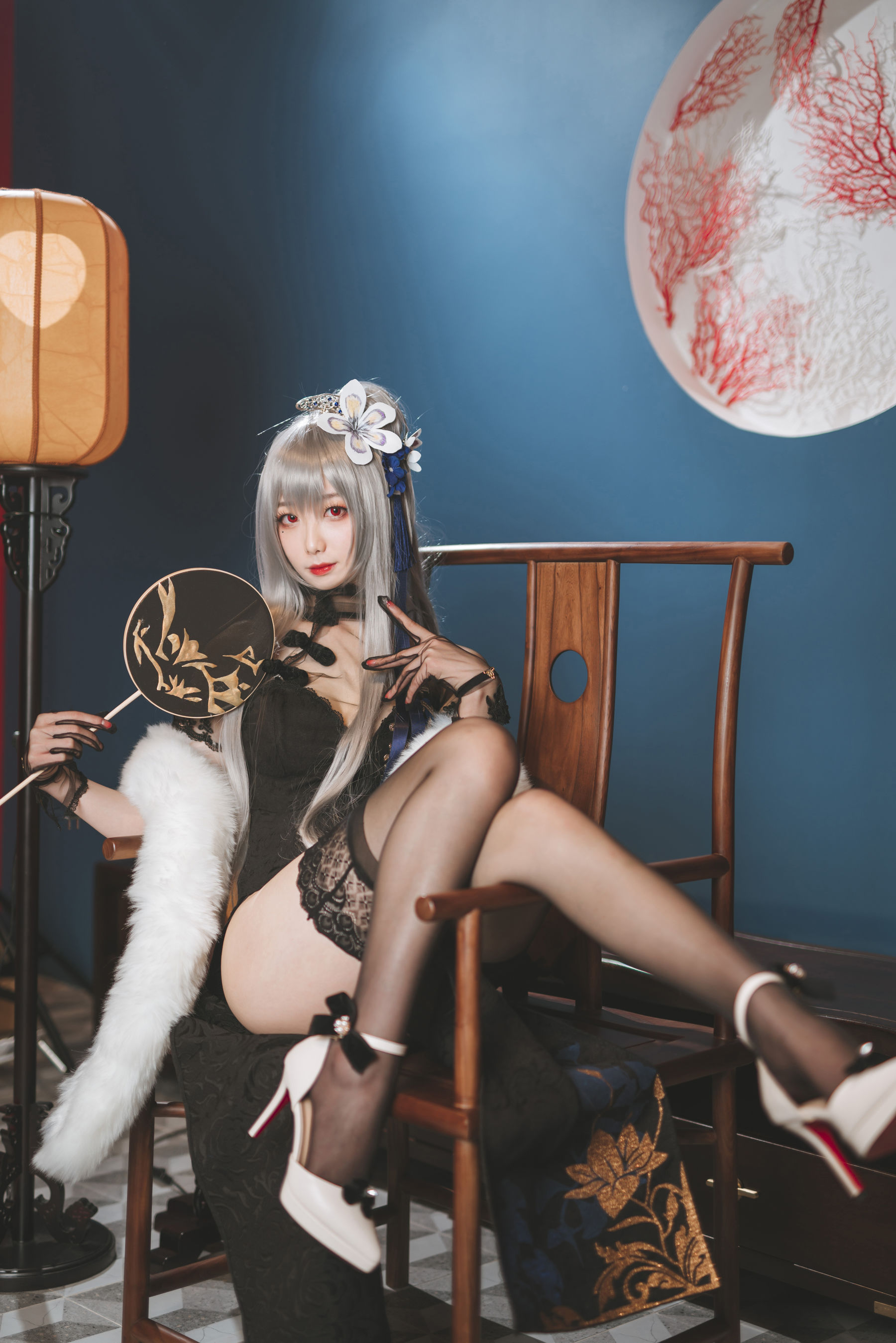 动漫博主封疆疆v – 路易九世旗袍 Cosplay-第2张