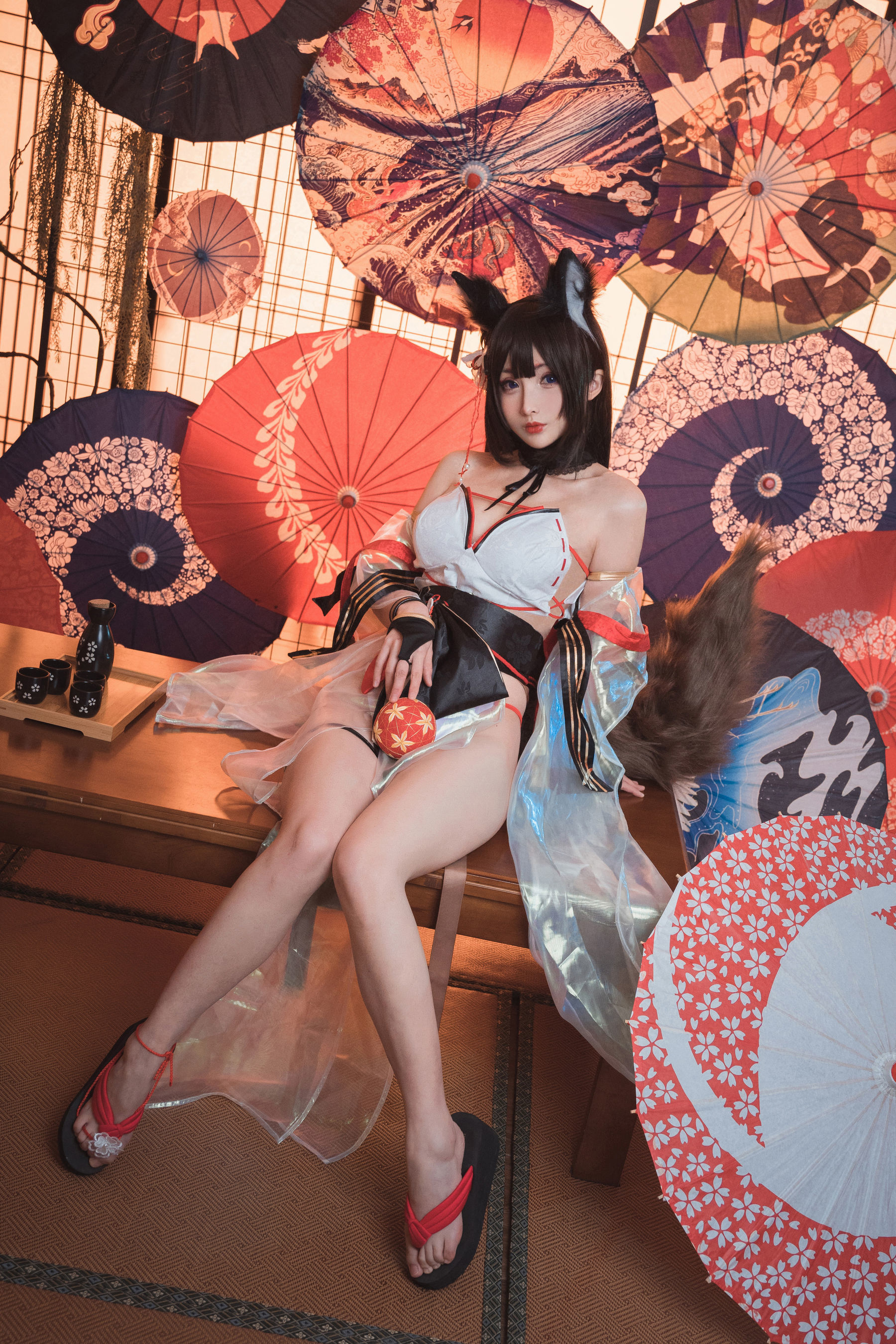 COS福利rioko凉凉子 – 天城泳装 Cosplay-第1张