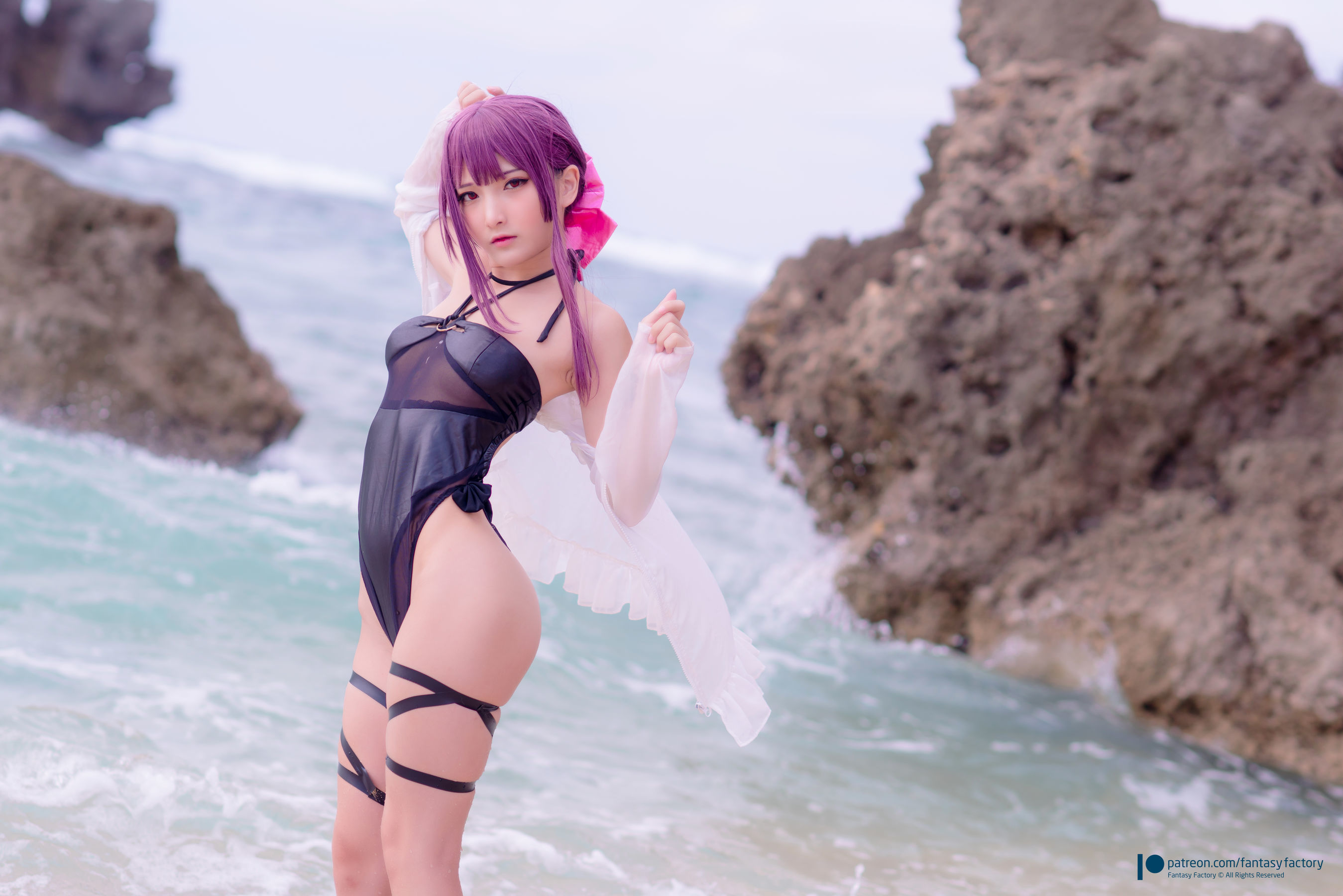 [Fantasy Factory] 小丁Cosplay – 海滩风情 Cosplay-第1张