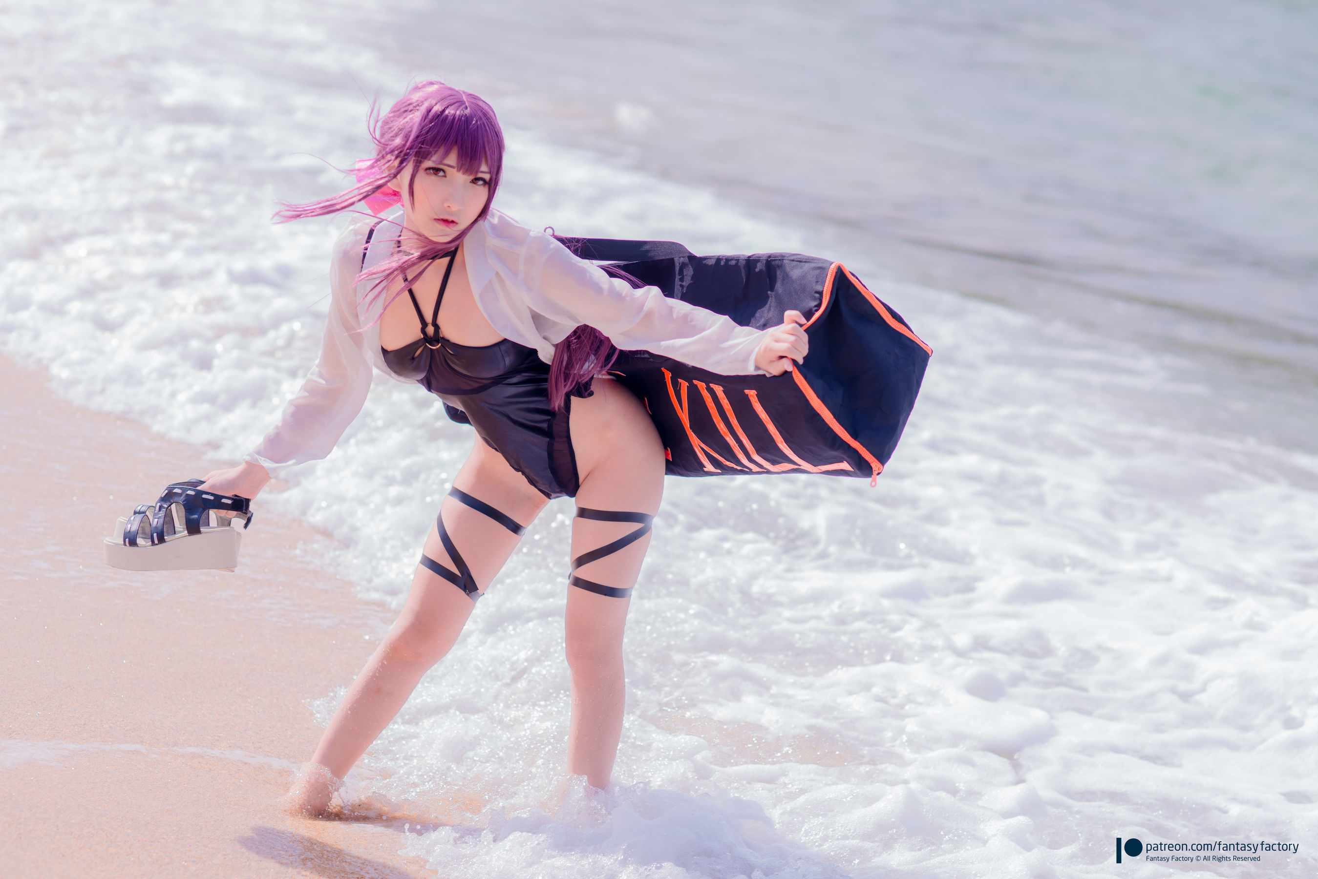 [Fantasy Factory] 小丁Cosplay – 海滩风情 Cosplay-第31张
