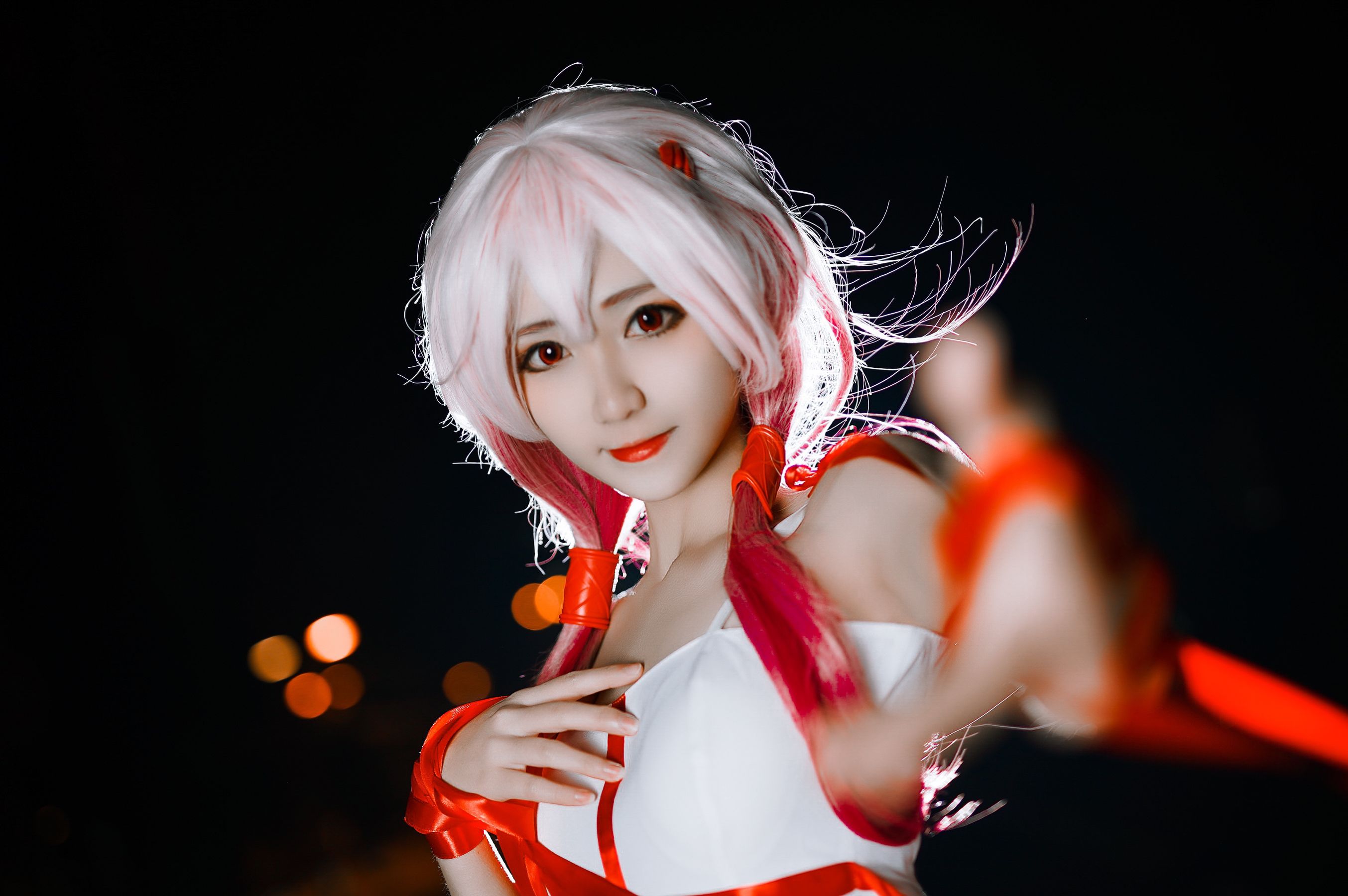 动漫博主南桃Momoko – 楪祈白裙 Cosplay-第2张