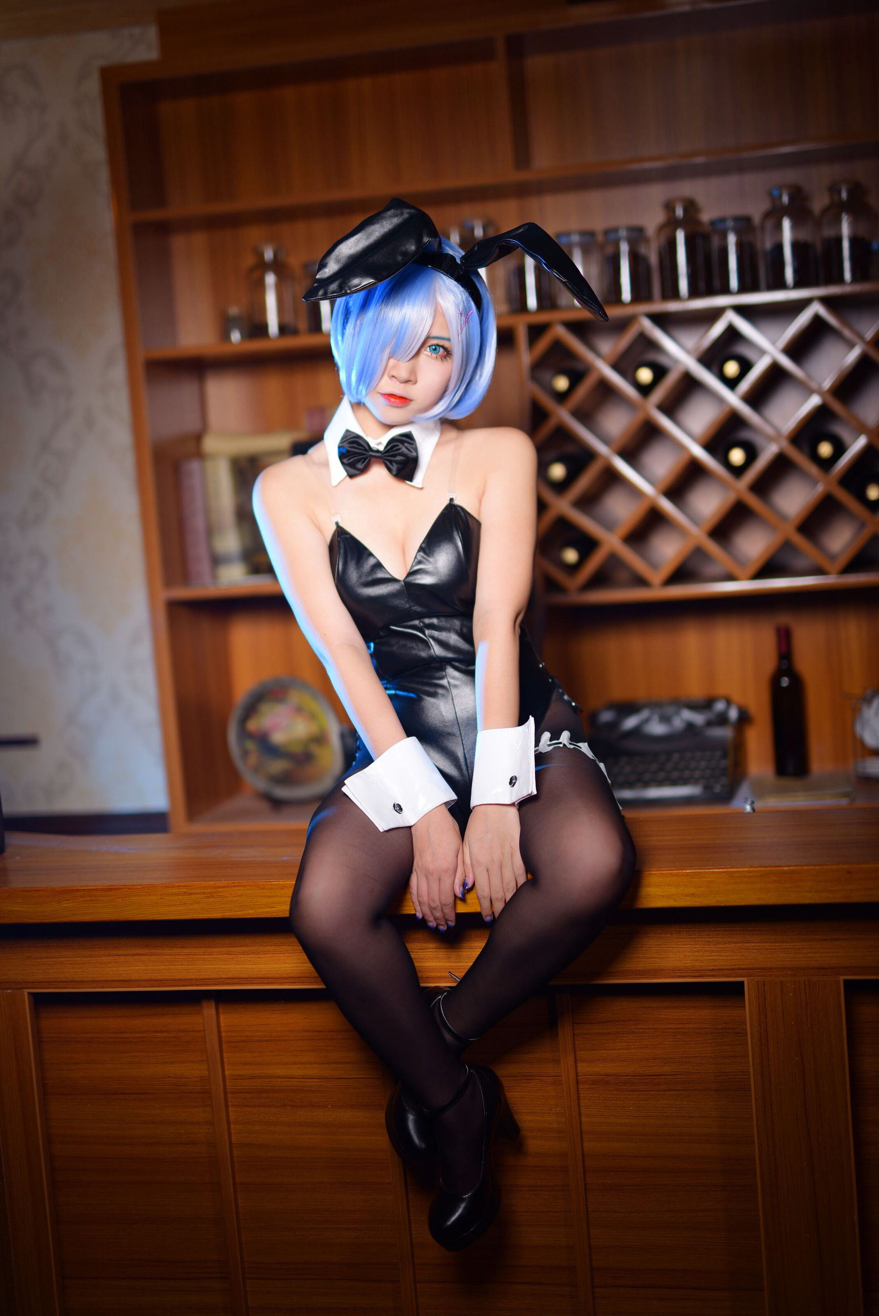 [Cosplay写真] 人气Coser二佐Nisa – 蕾姆兔女郎 Cosplay-第4张