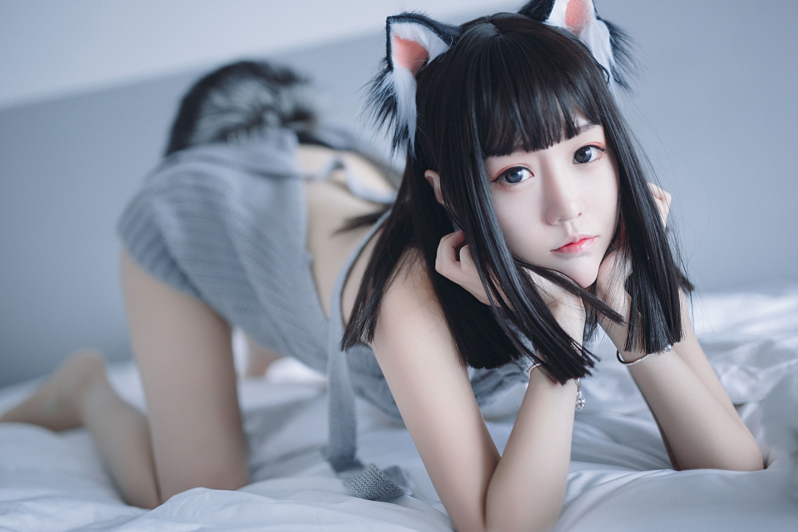 斗鱼主播采妮么么 – 猫耳朵 Cosplay-第3张