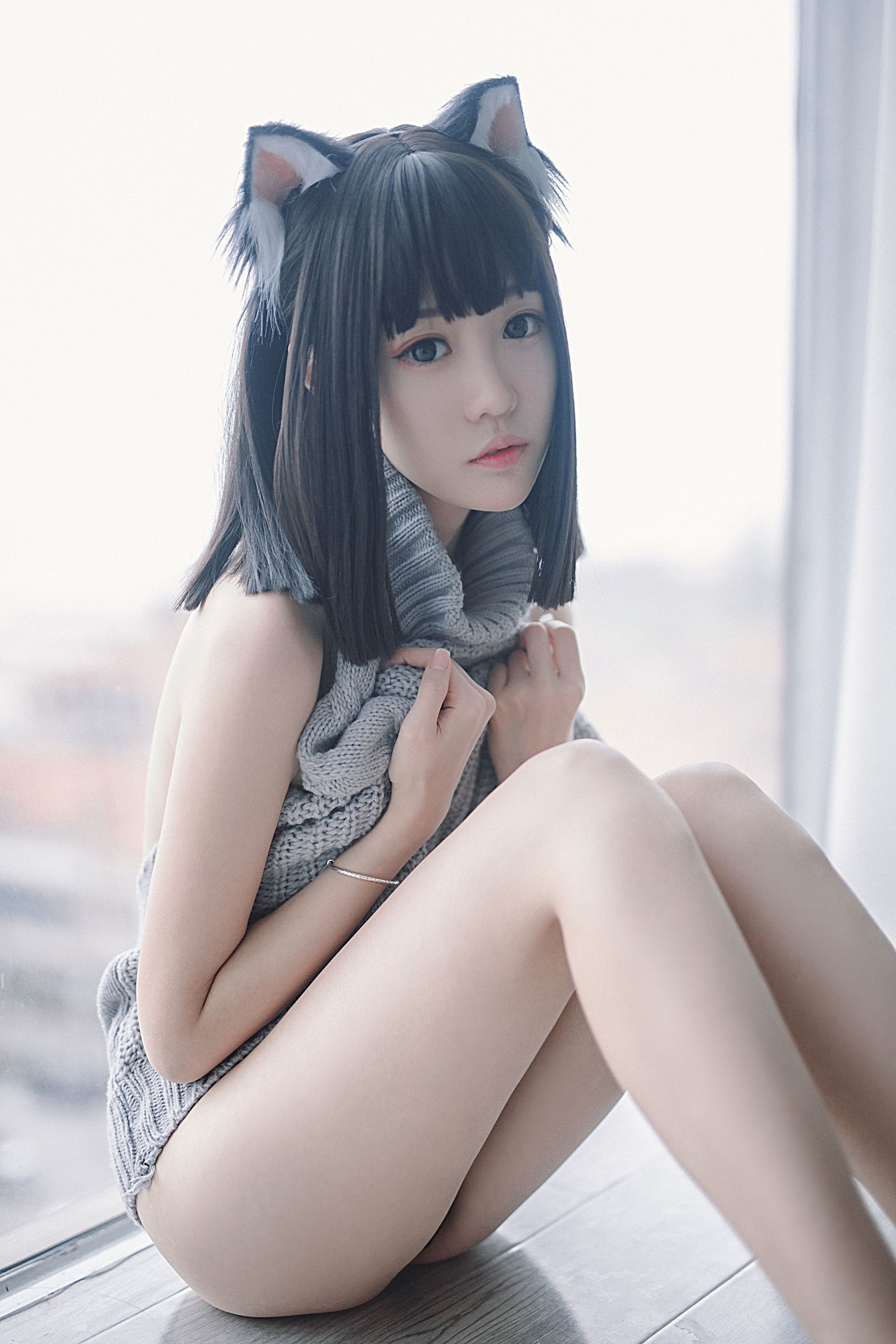 斗鱼主播采妮么么 – 猫耳朵 Cosplay-第4张