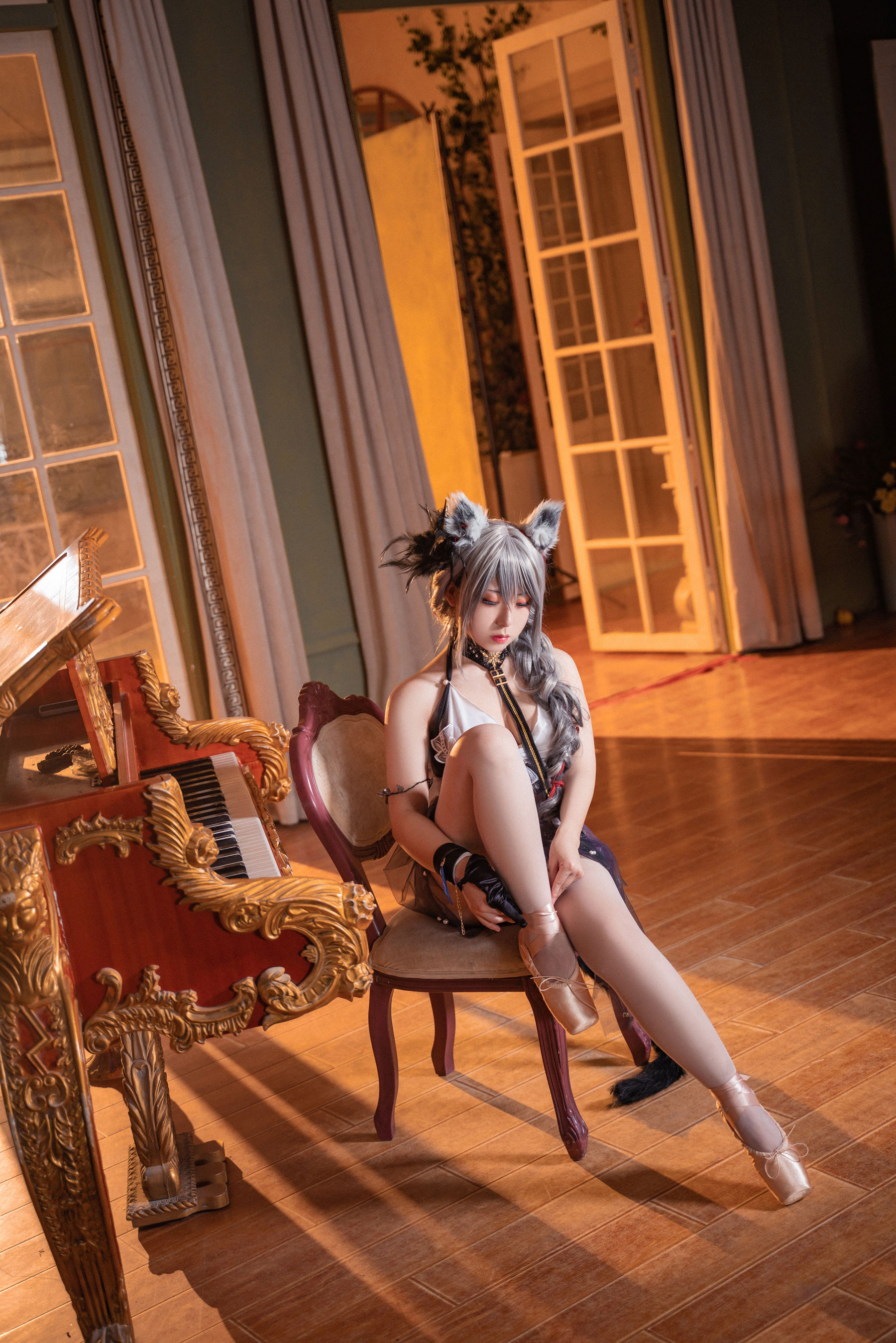虎森森 – 黑芭蕾 Cosplay-第3张