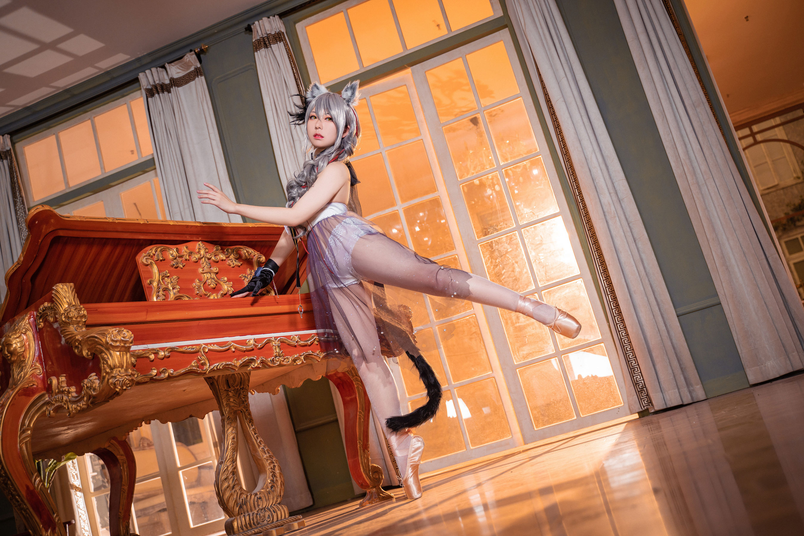 虎森森 – 黑芭蕾 Cosplay-第5张
