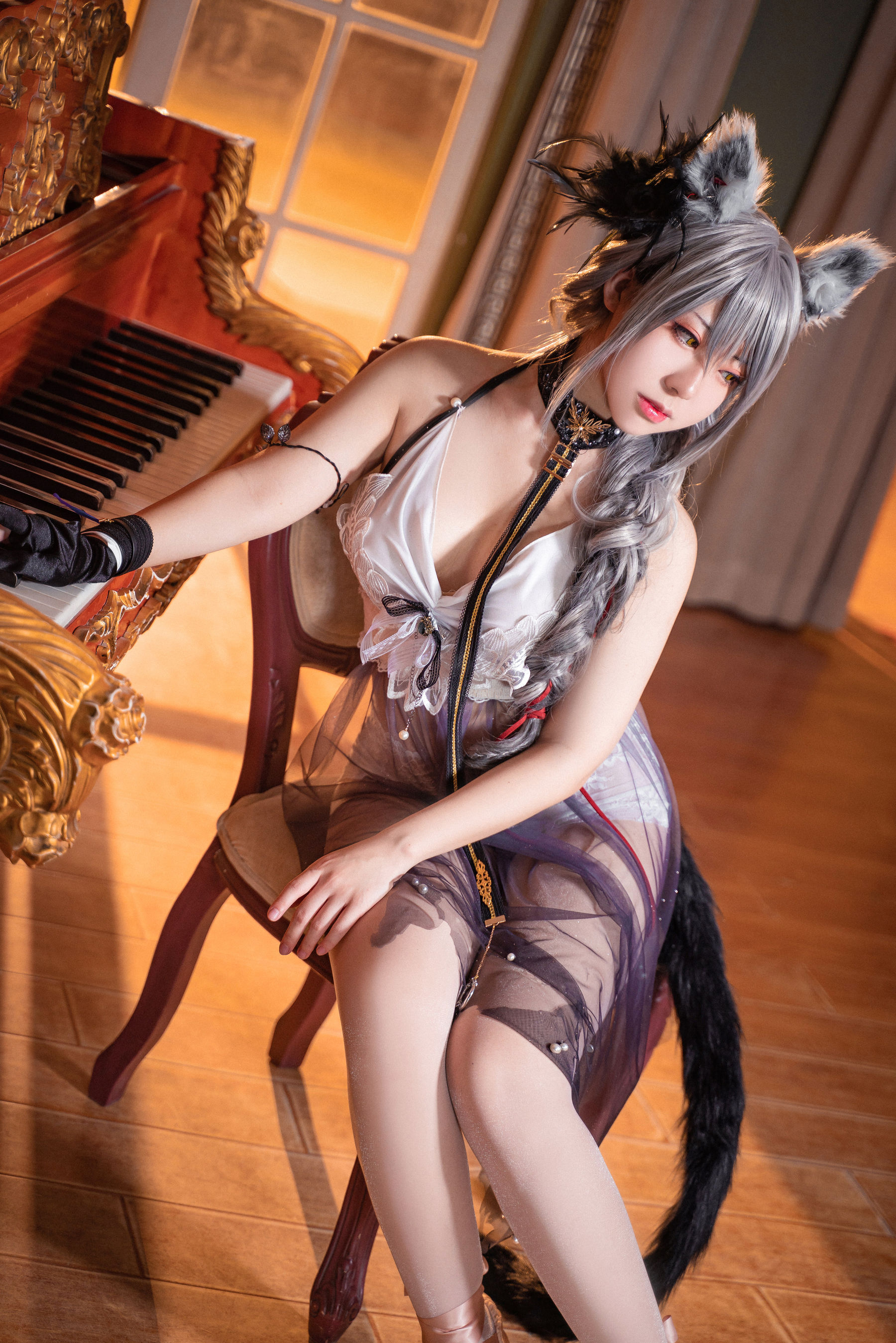 虎森森 – 黑芭蕾 Cosplay-第6张
