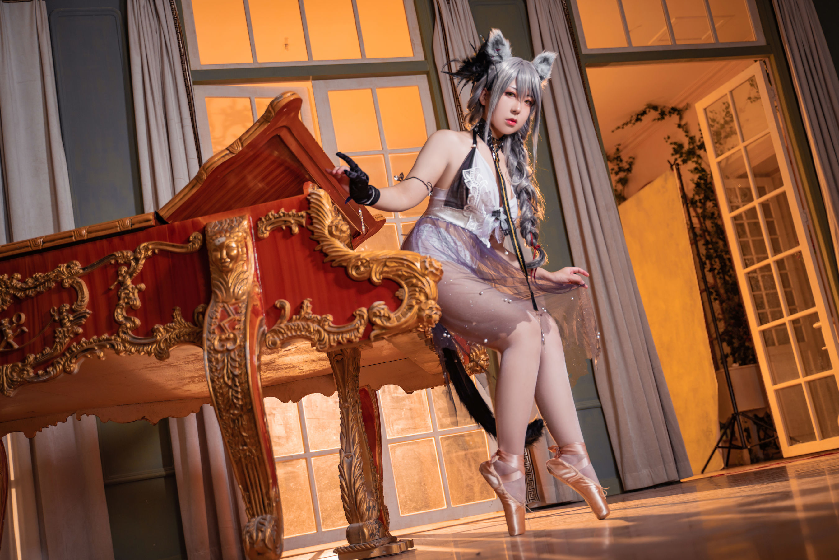 虎森森 – 黑芭蕾 Cosplay-第12张