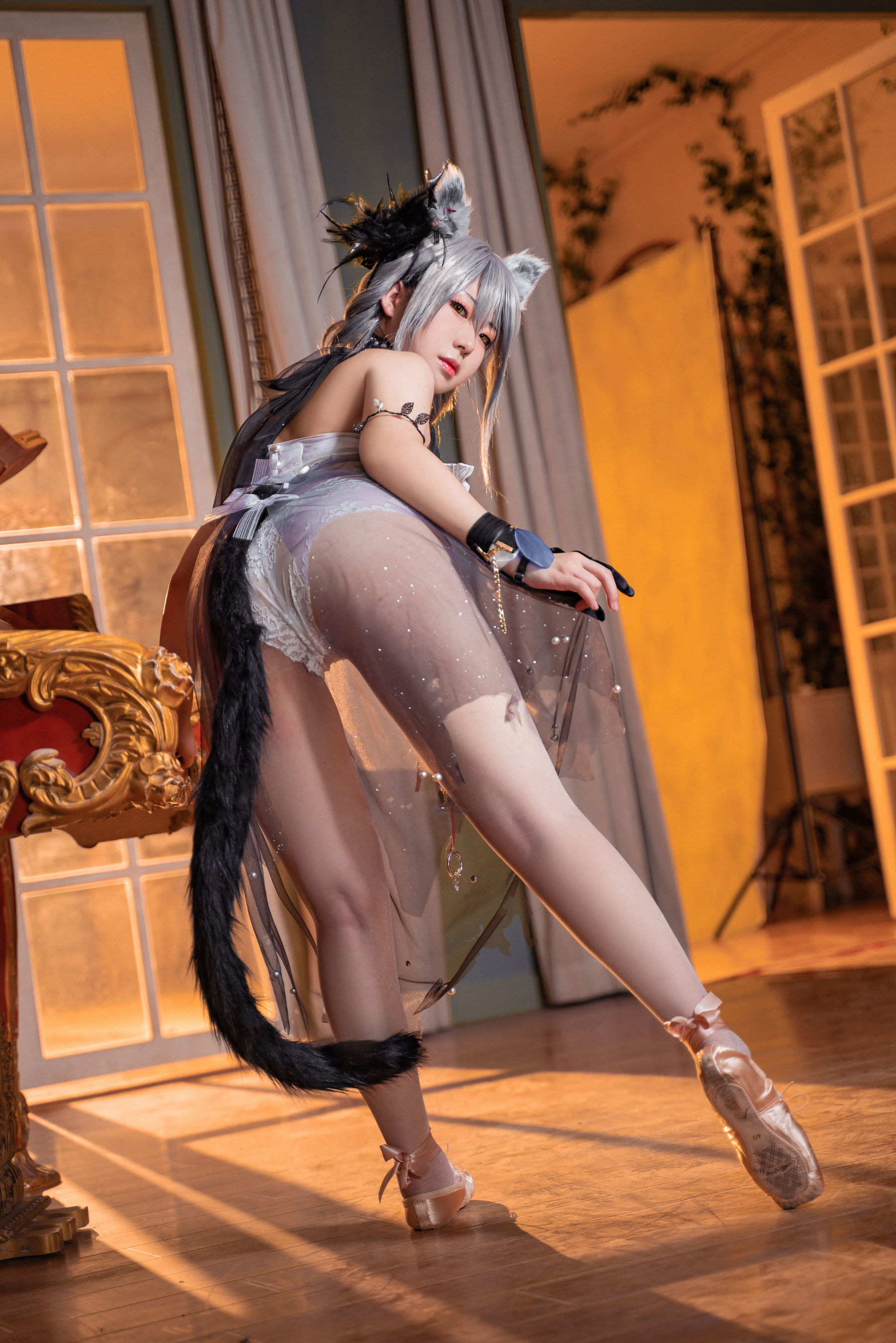 虎森森 – 黑芭蕾 Cosplay-第15张