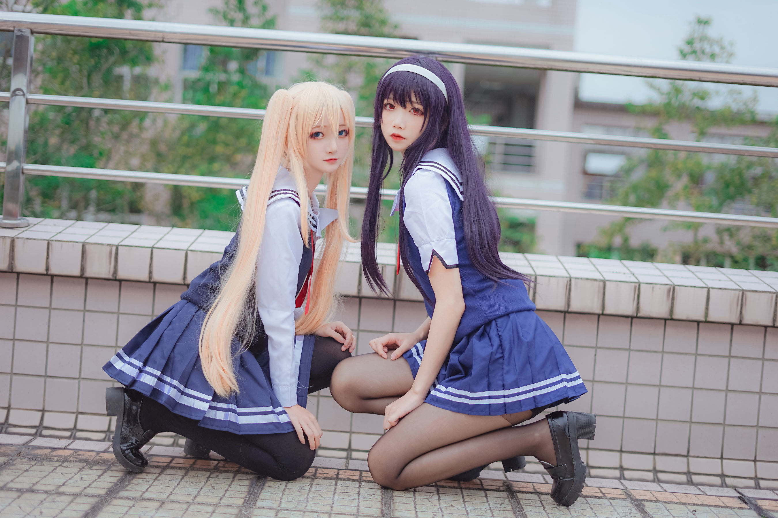 [萝莉COS] 清纯少女五更百鬼 – 学姐校服 Cosplay-第5张