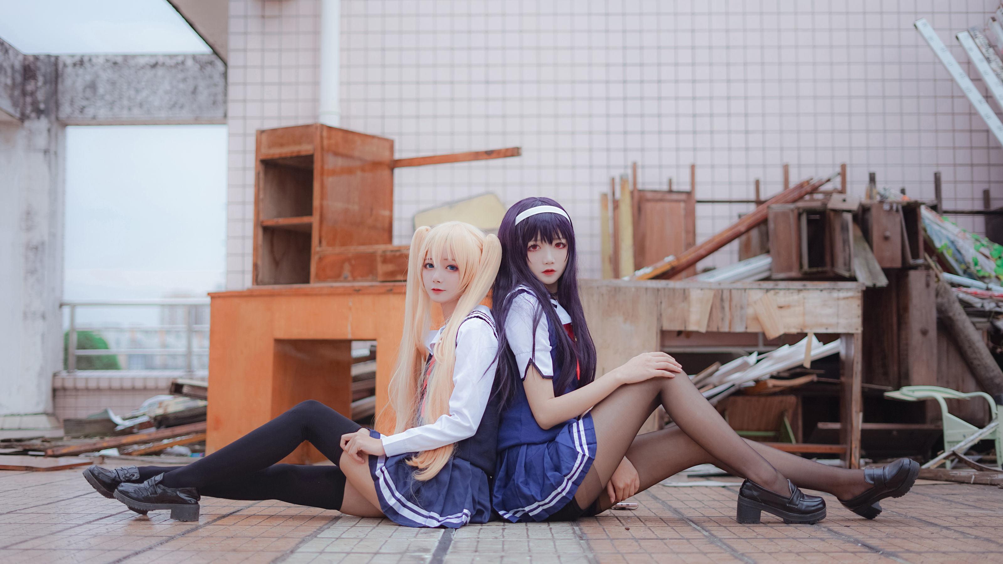[萝莉COS] 清纯少女五更百鬼 – 学姐校服 Cosplay-第6张