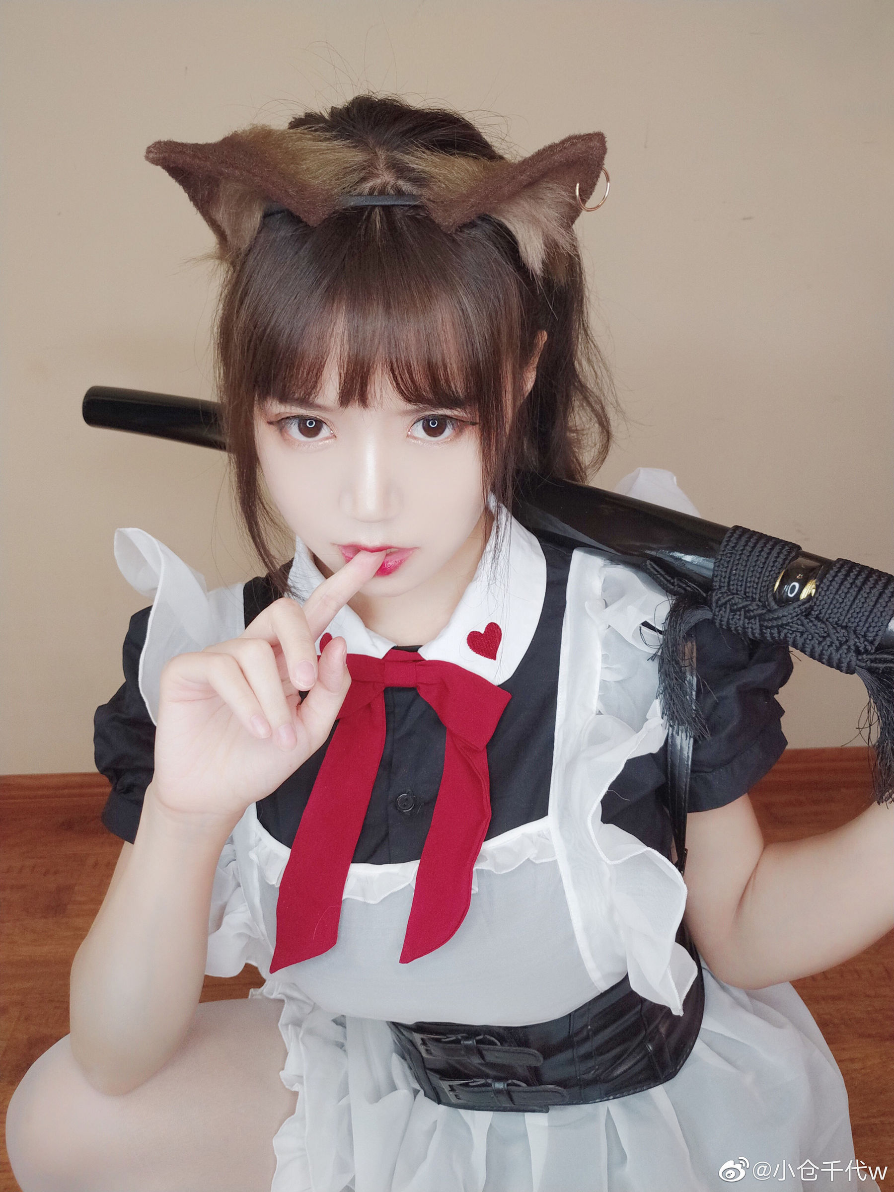 动漫博主小仓千代w – 带刀女仆 Cosplay-第1张