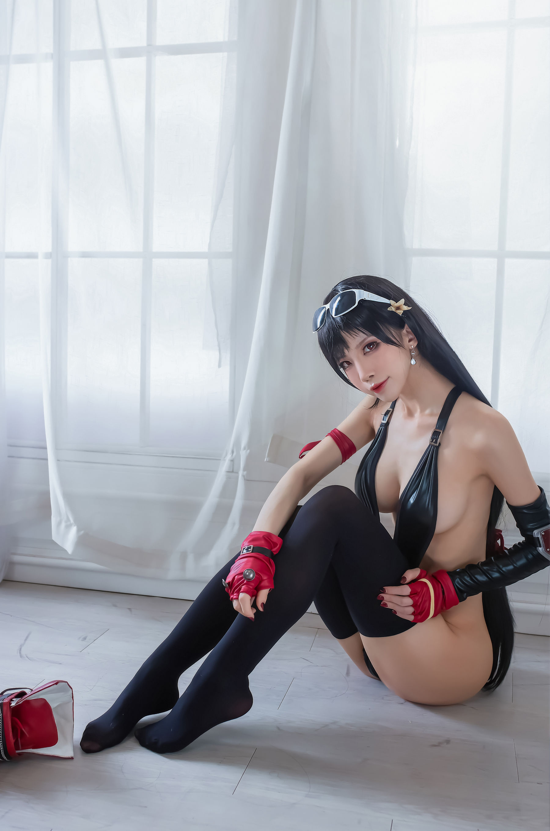 动漫博主水淼aqua – 蒂法泳装 Cosplay-第5张