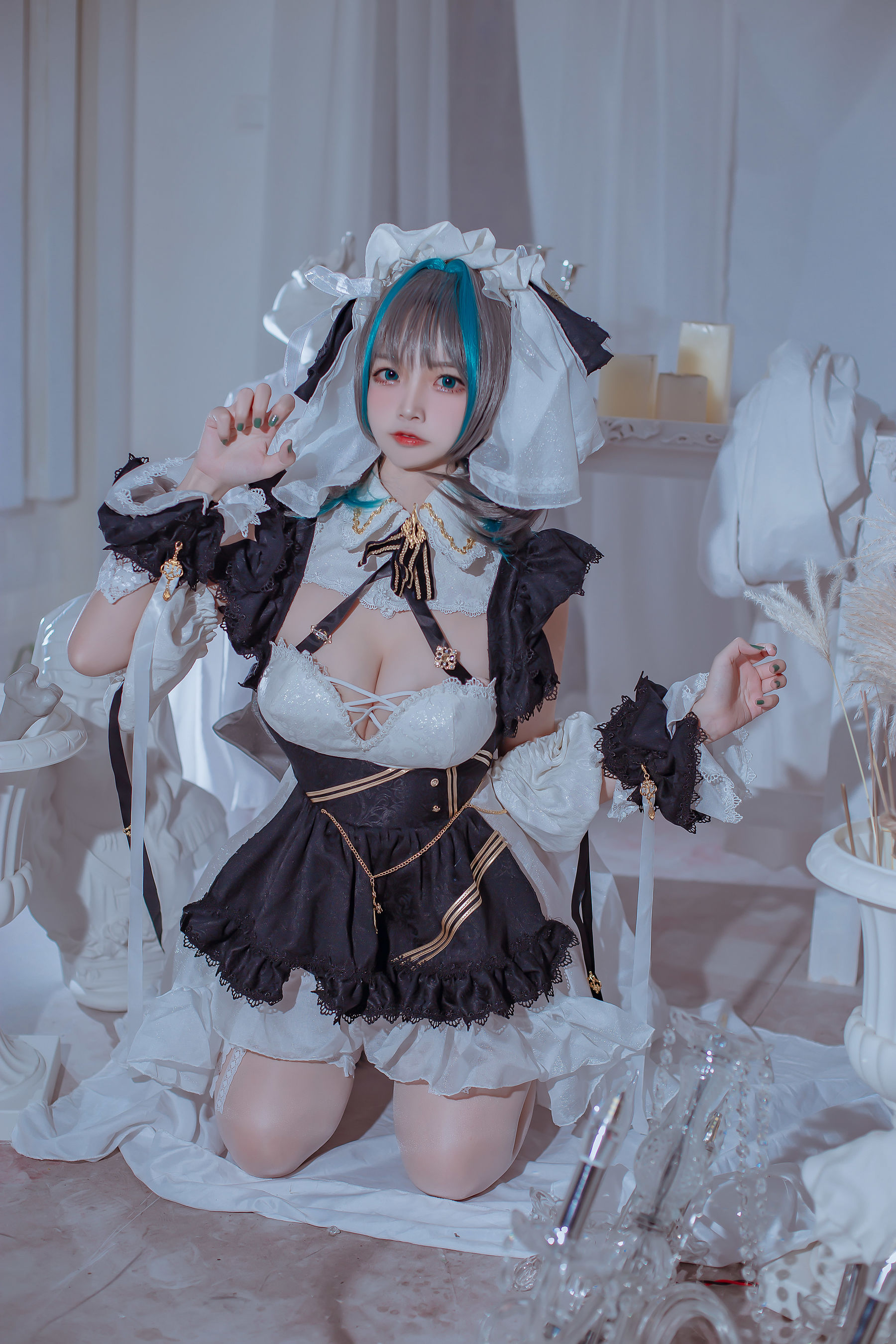 人气Coser二佐Nisa – 碧蓝柴郡 Cosplay-第3张