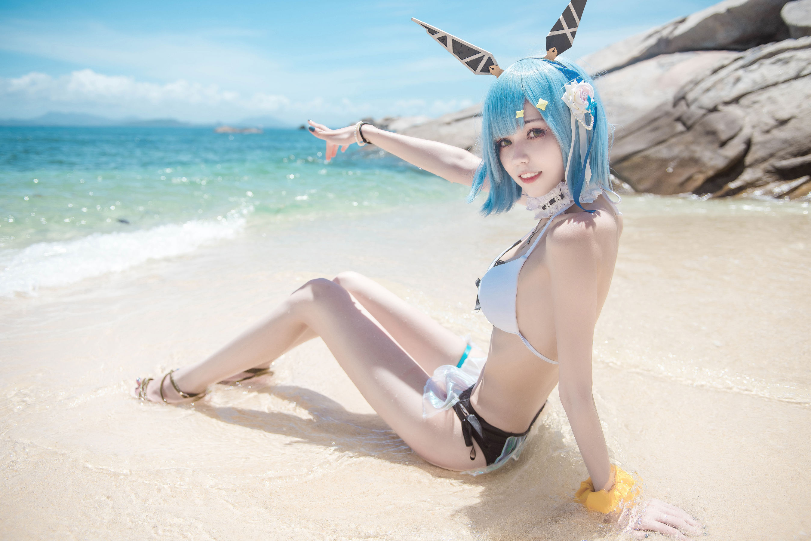 [Cosplay写真] 小妖精你的负卿 – 加斯科涅 Cosplay-第1张