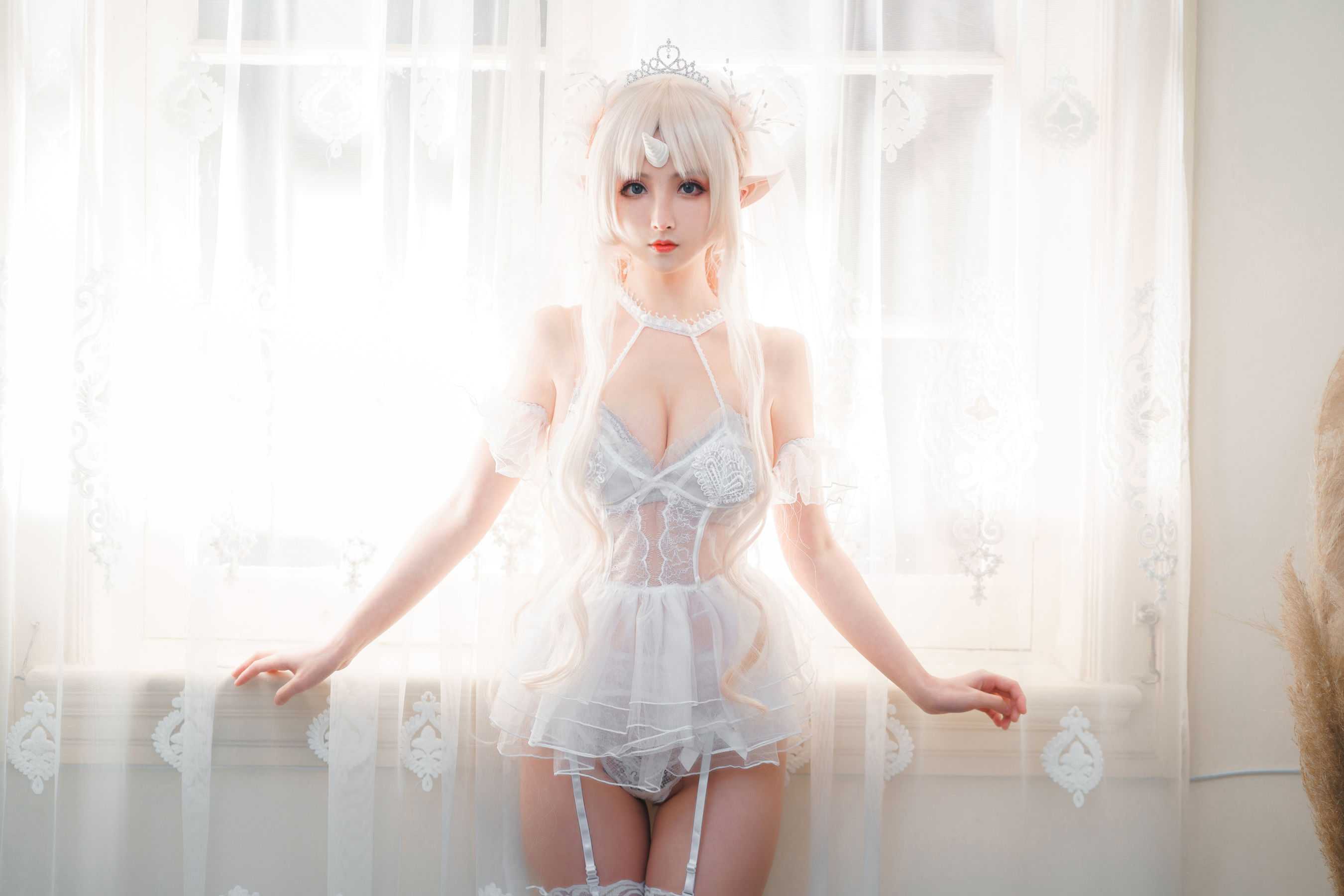 COS福利rioko凉凉子 独角兽 Cosplay-第1张