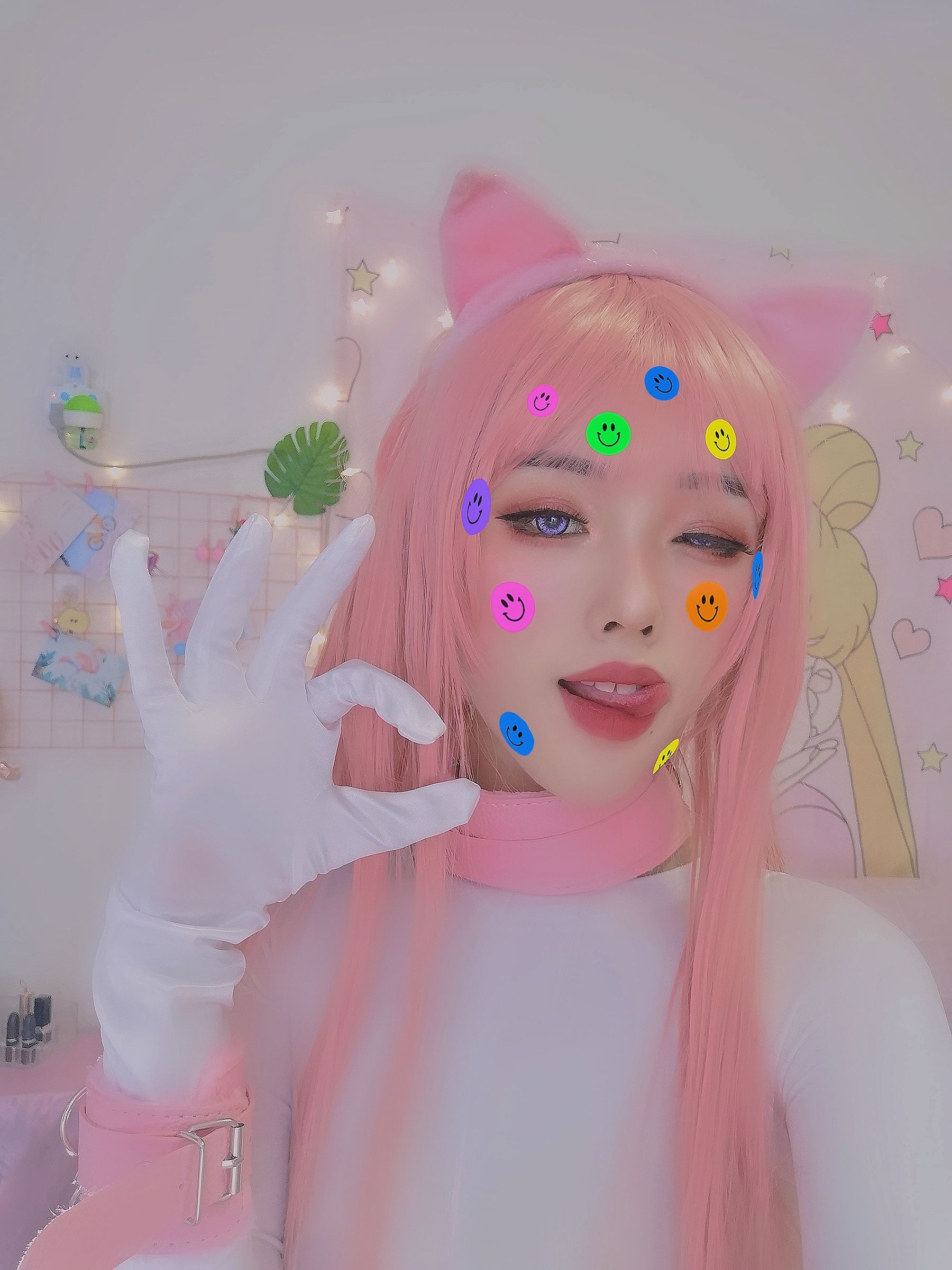钛合金大粑粑 – 连体白丝 Cosplay-第1张