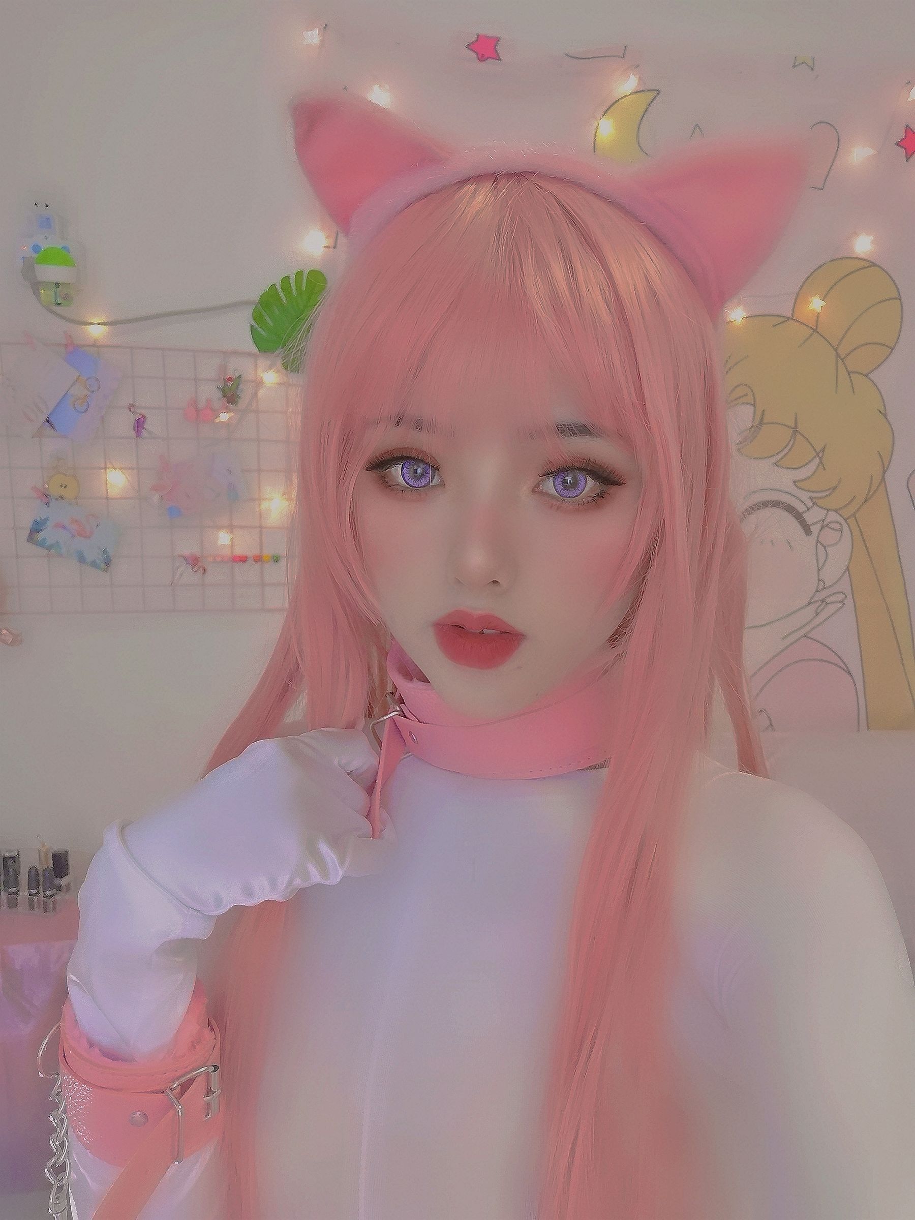 钛合金大粑粑 – 连体白丝 Cosplay-第2张