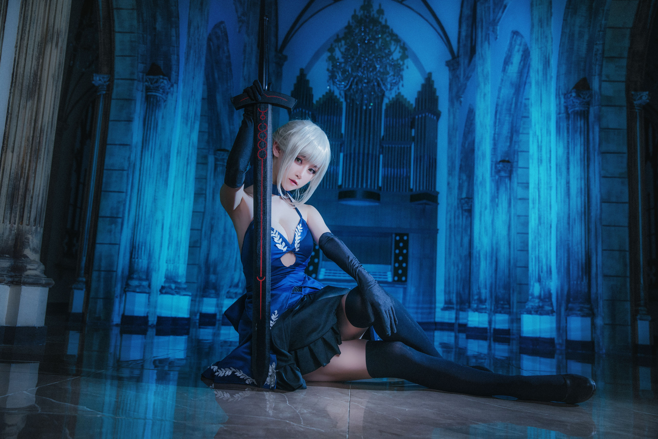 萌宠博主yui金鱼 黑无毛(黑贞) Cosplay-第1张