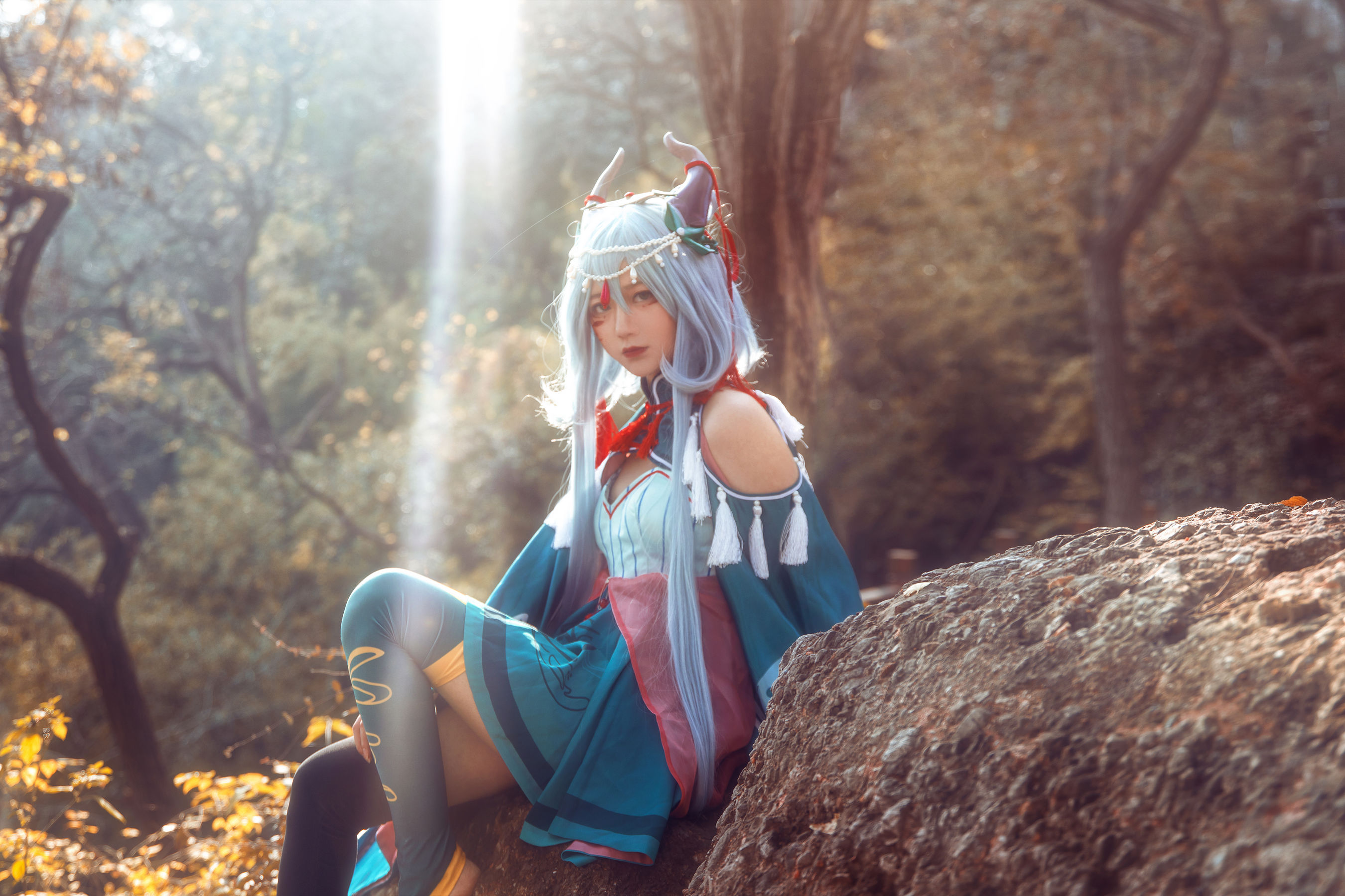 [Cosplay写真] 动漫博主弦音sic – 洛天依 上古神話 Cosplay-第1张