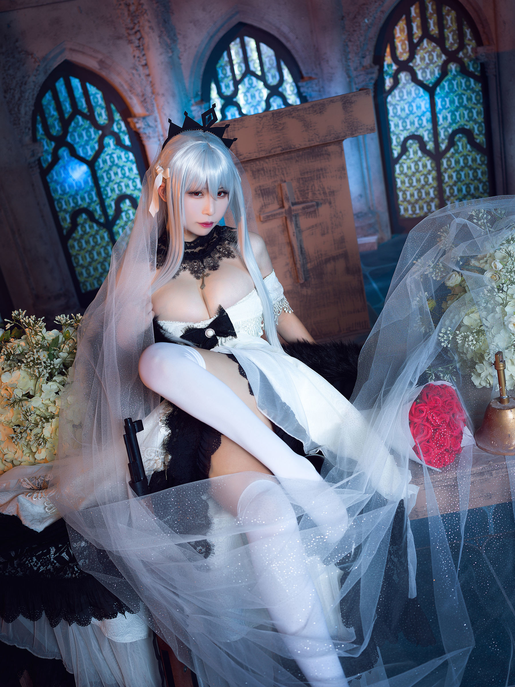 动漫博主爱老师_PhD 少女前线 Kar98k Cosplay-第4张