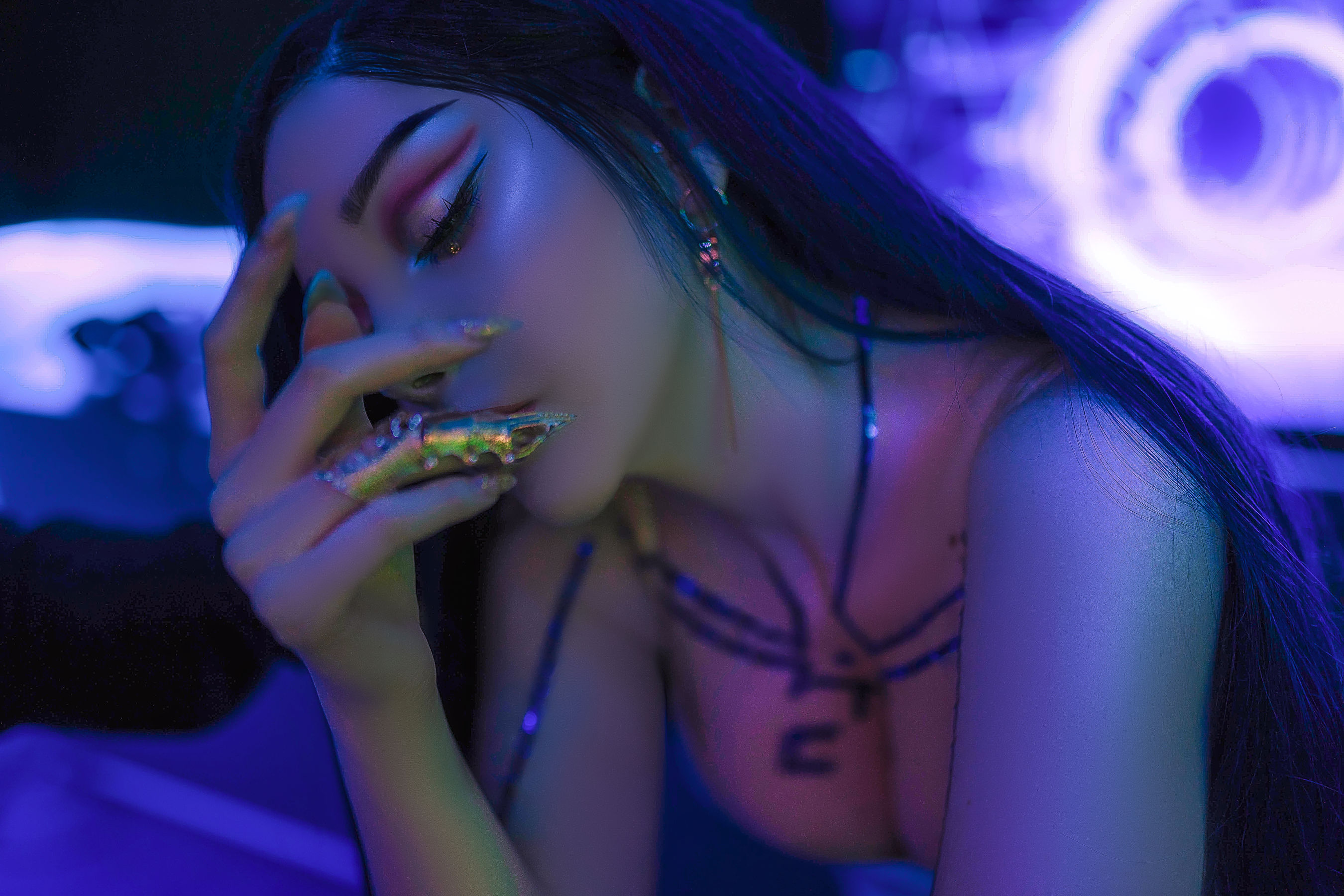 国外美女SayaTheFox – Cyberpunk Dress Cosplay-第3张