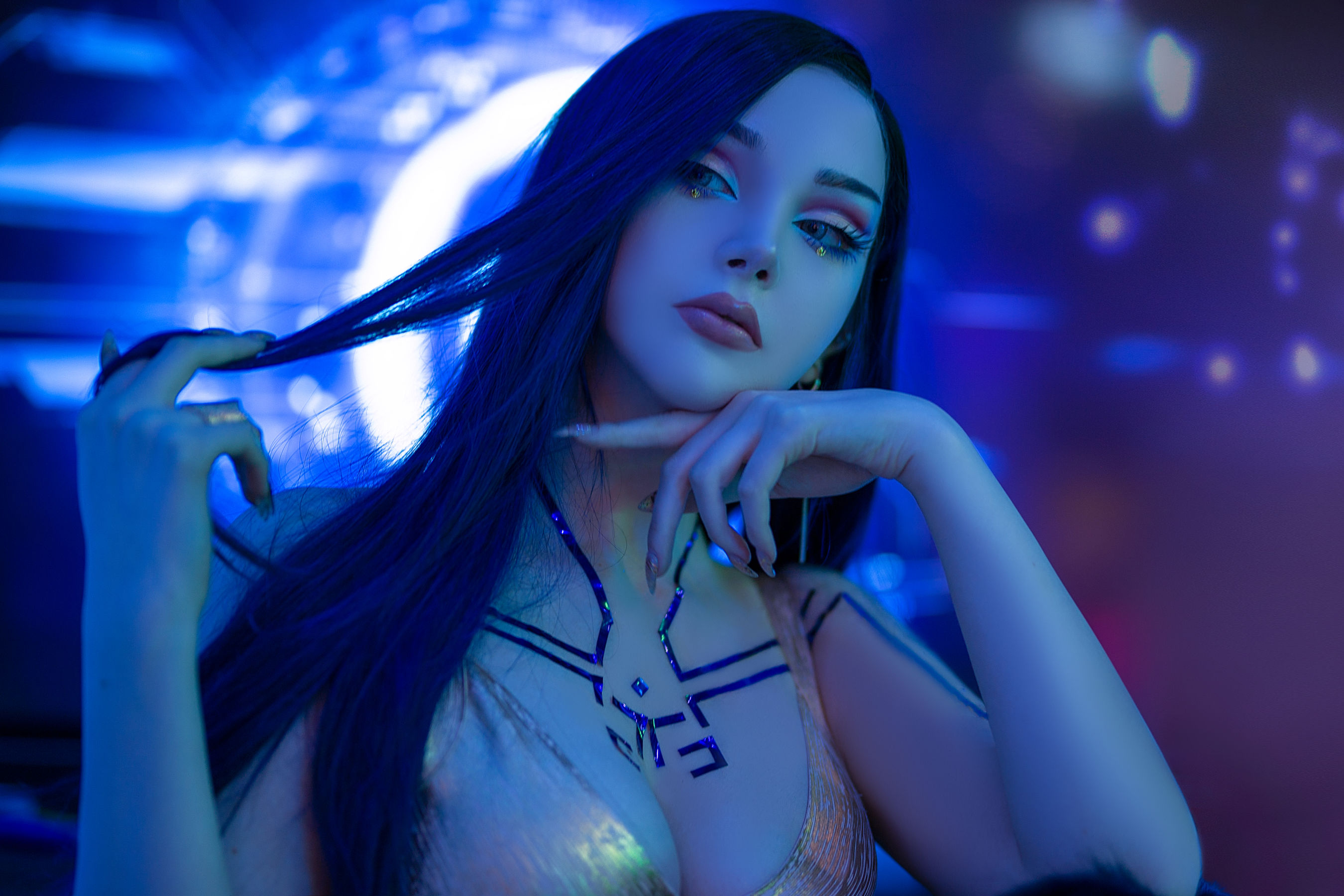 国外美女SayaTheFox – Cyberpunk Dress Cosplay-第4张