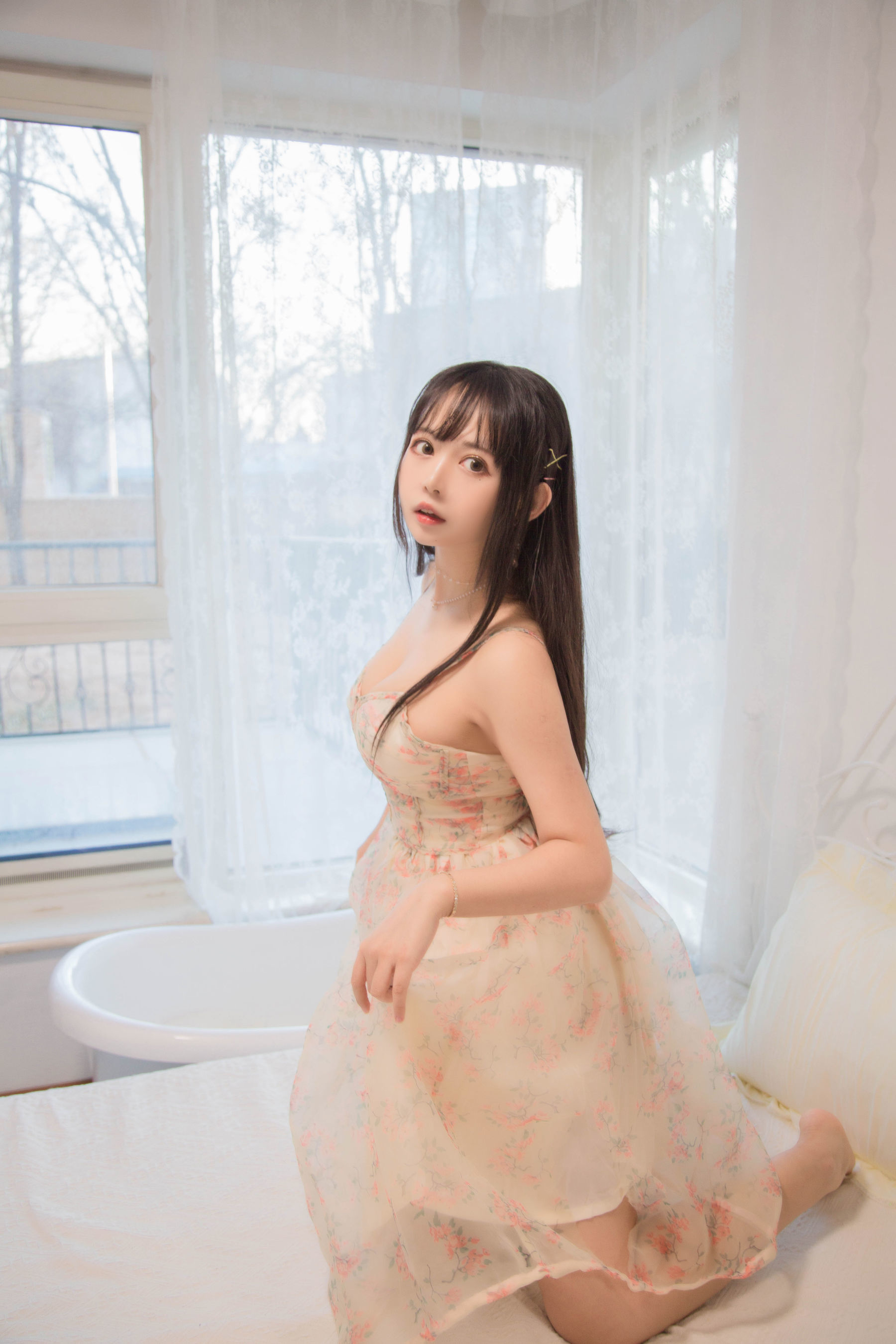 大眼萌妹黑猫猫OvO good morning + good night Cosplay-第1张