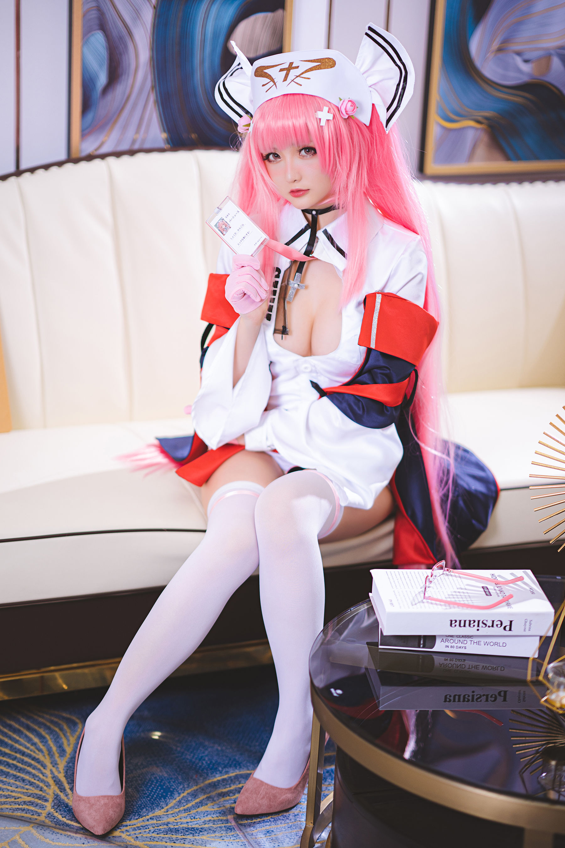 Coser小姐姐星之迟迟 – R-Maid《英仙座护士》 Cosplay-第1张