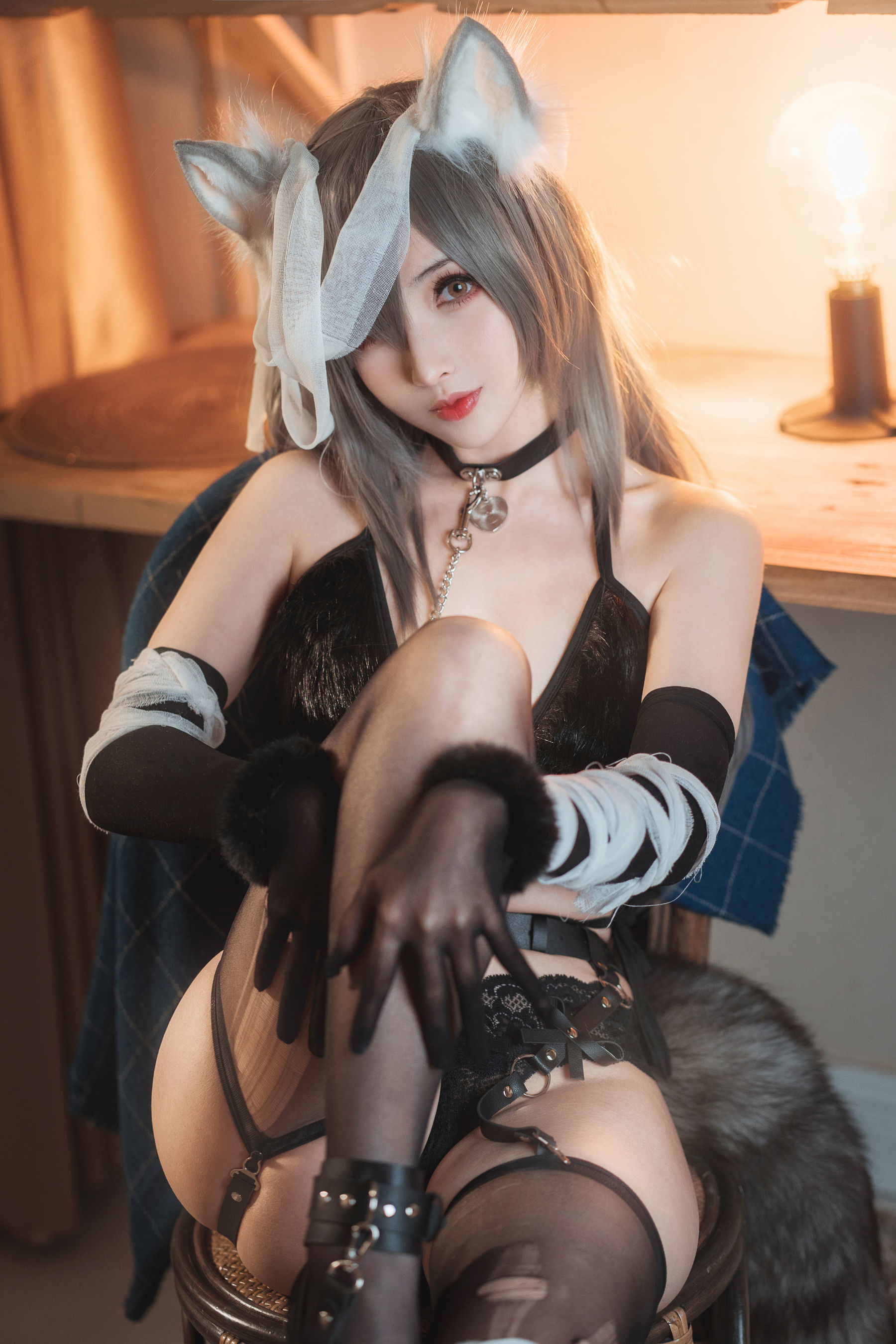 COS福利rioko凉凉子 – 受伤的灰狼姐姐 Cosplay-第8张