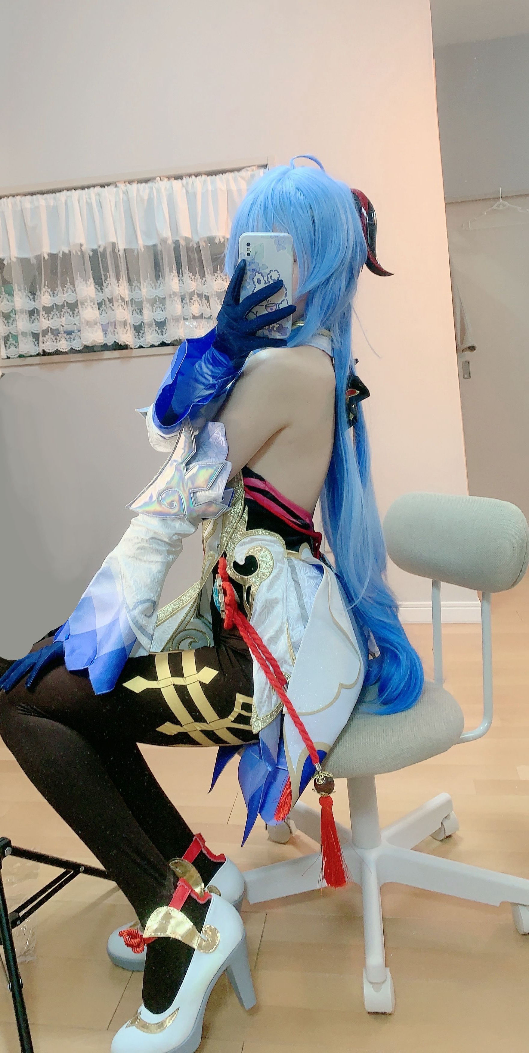 千阳(ちよ) – 甘雨对镜拍 Cosplay-第1张