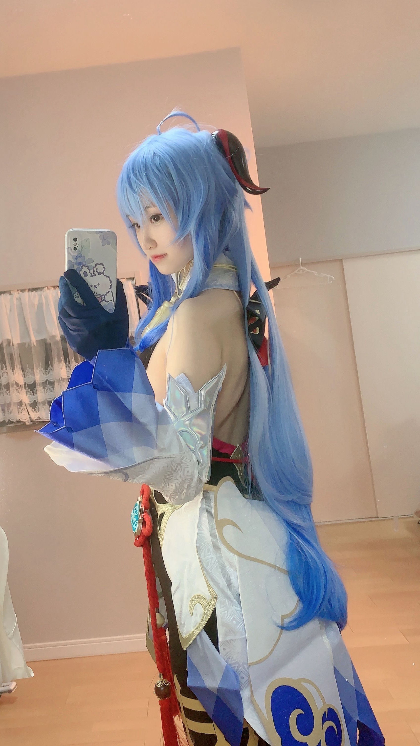 千阳(ちよ) – 甘雨对镜拍 Cosplay-第3张