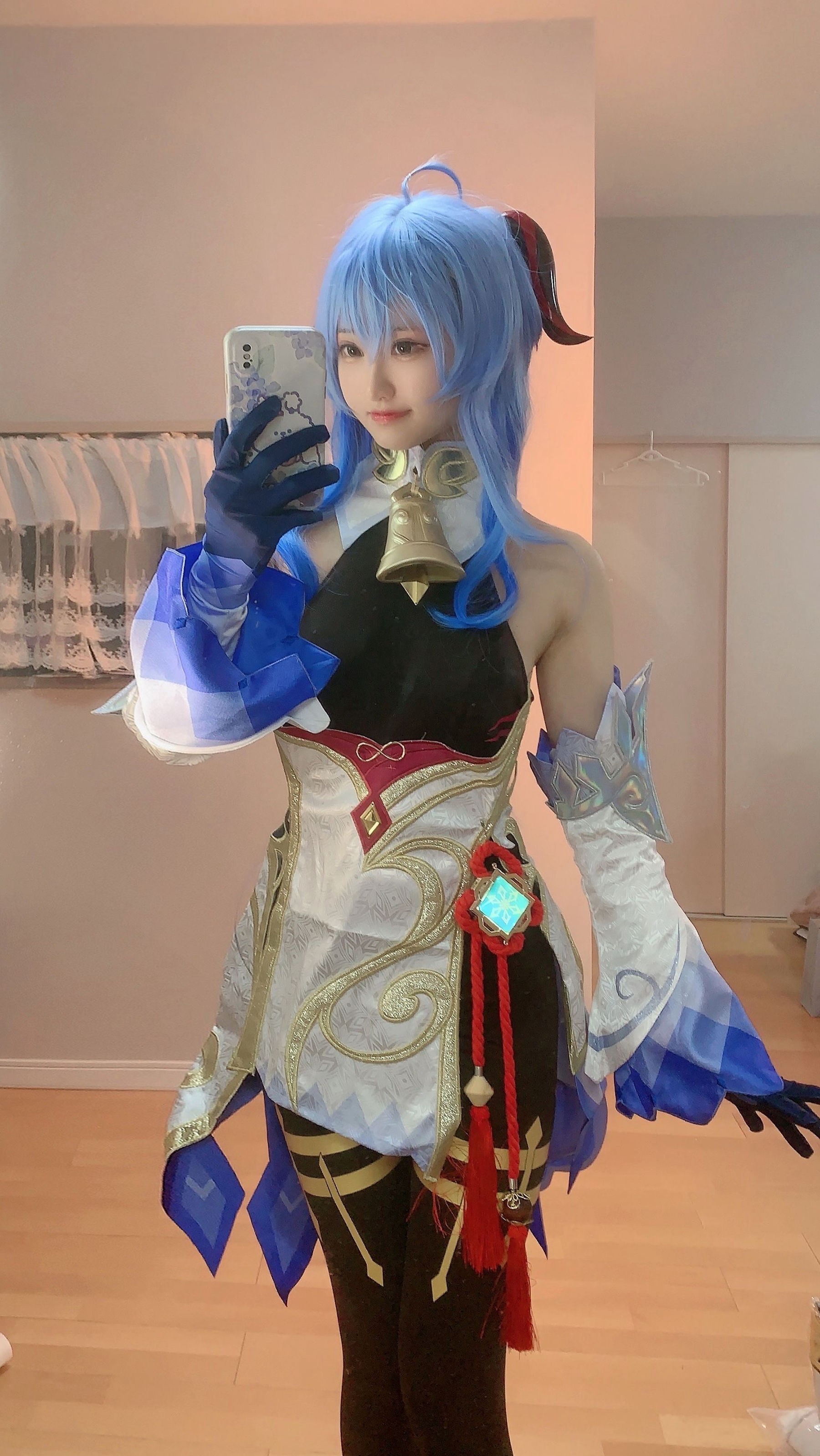 千阳(ちよ) – 甘雨对镜拍 Cosplay-第4张