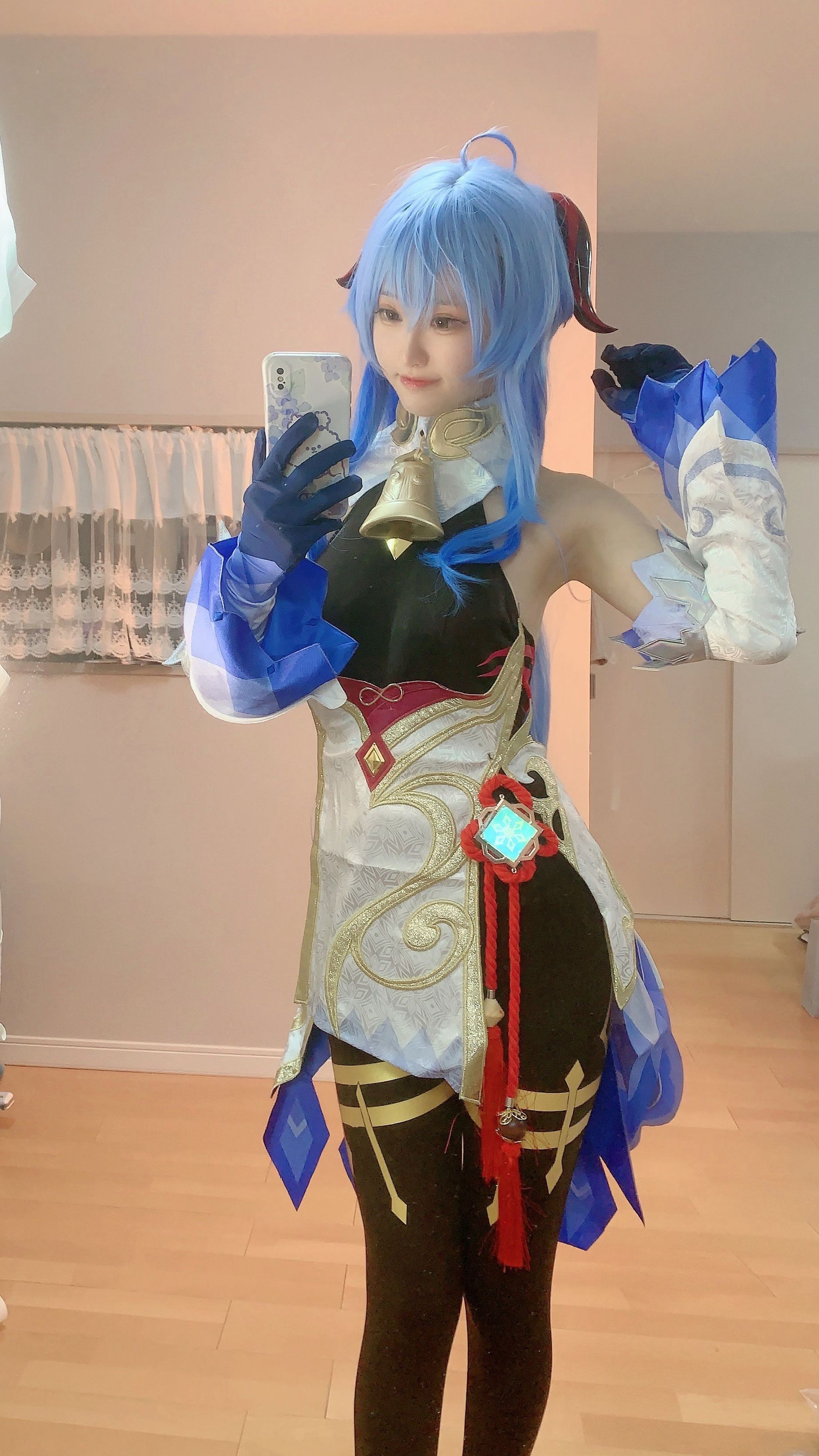 千阳(ちよ) – 甘雨对镜拍 Cosplay-第13张