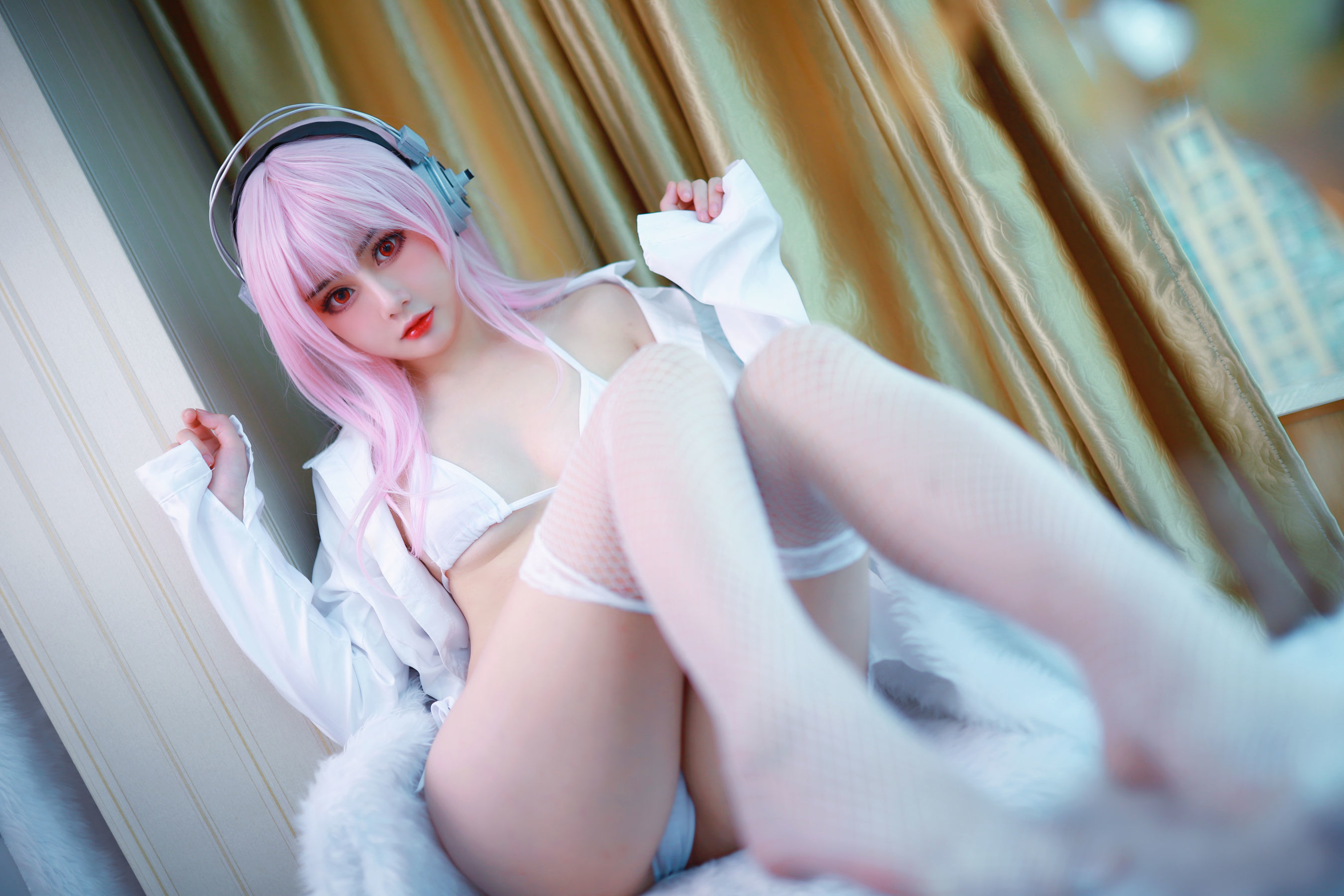 动漫博主您的蛋蛋 索尼子白内衣 Cosplay-第2张
