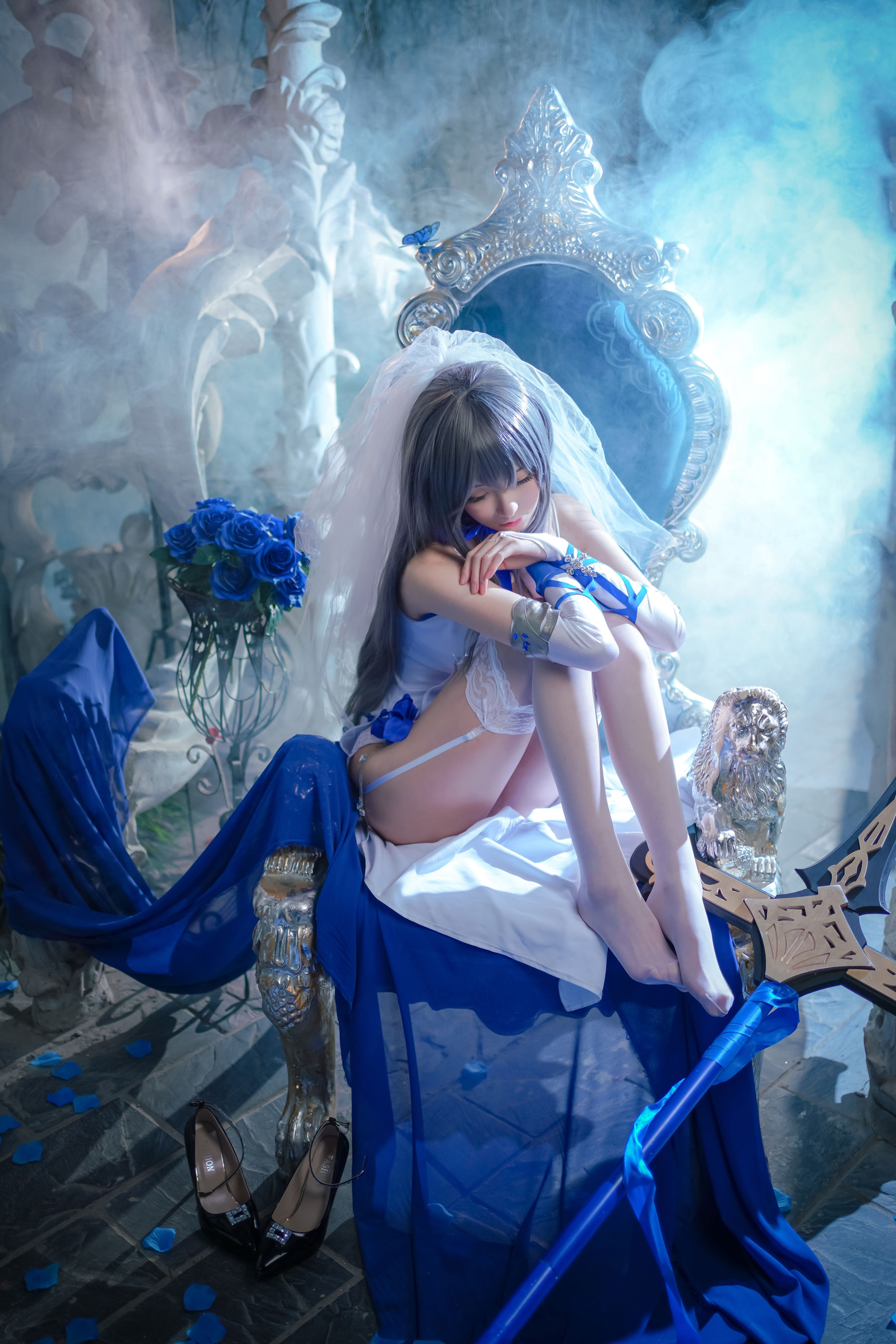 COS萌妹沧霁桔梗 – 路易九世 Cosplay-第1张