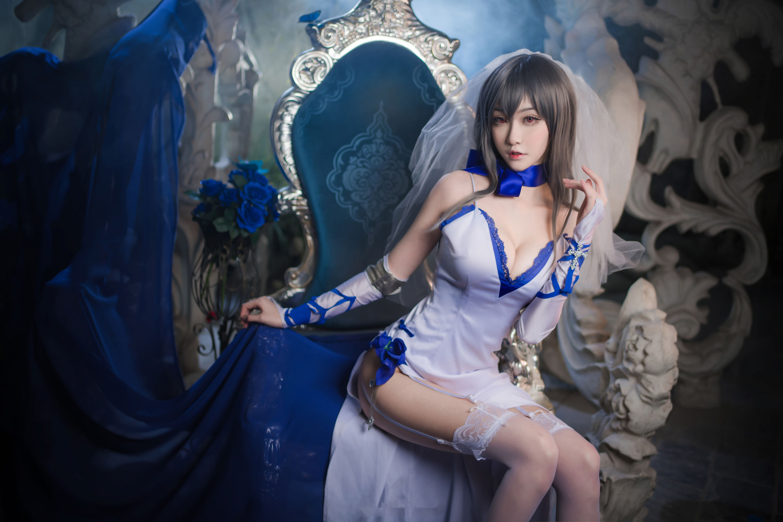 COS萌妹沧霁桔梗 – 路易九世 Cosplay-第4张