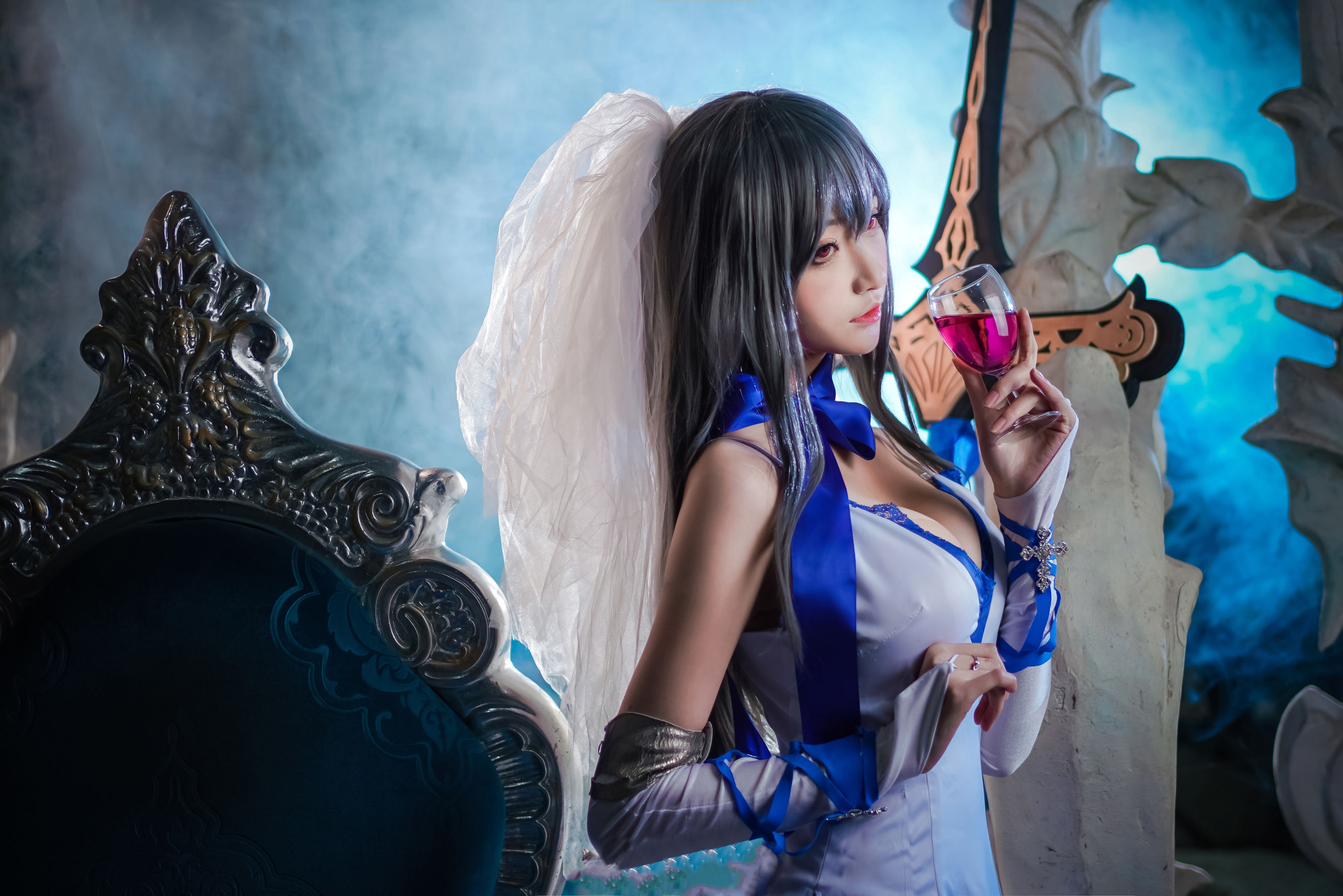 COS萌妹沧霁桔梗 – 路易九世 Cosplay-第6张