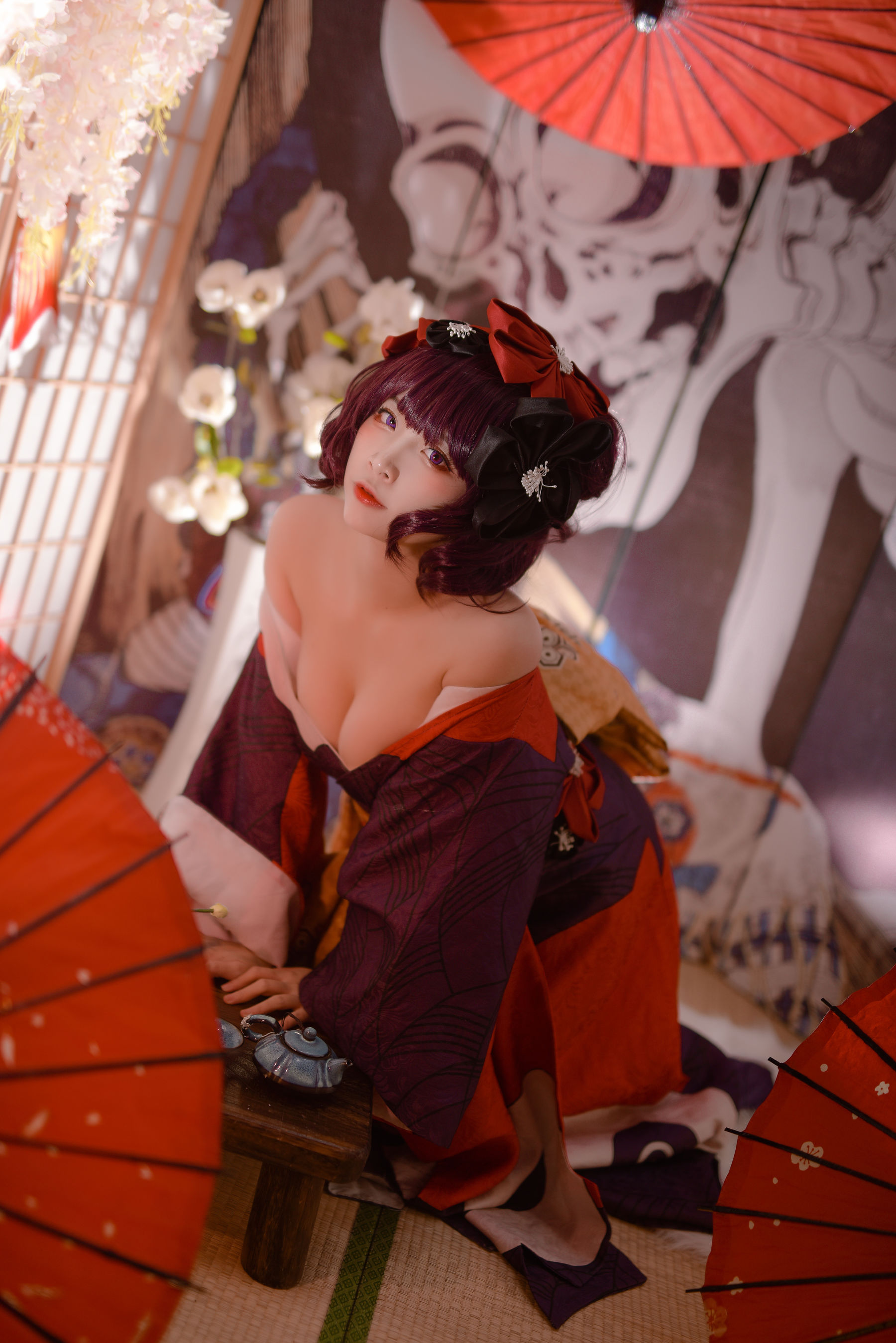 人气Coser二佐Nisa Fate葛饰北斋 Cosplay-第1张