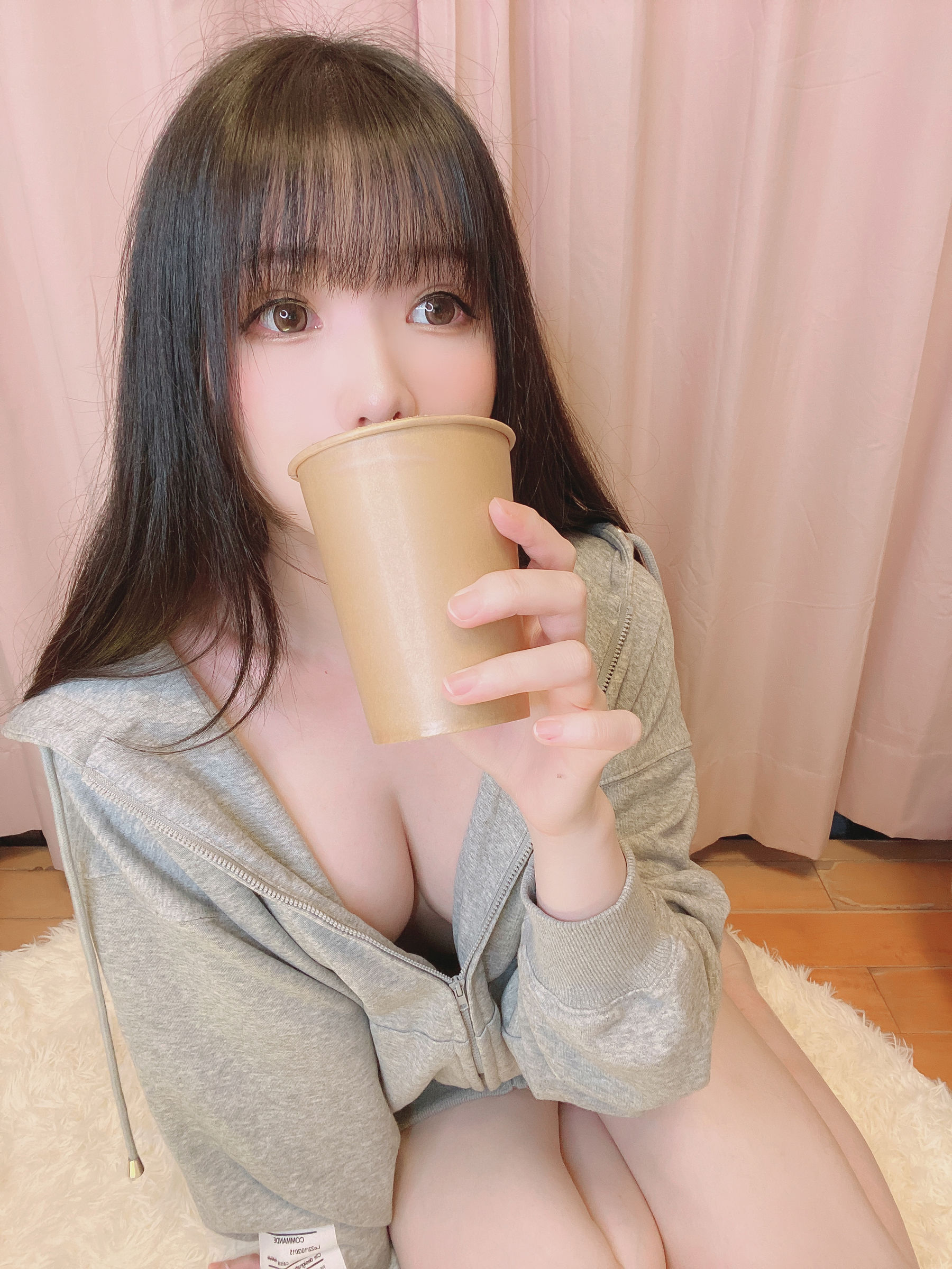 微博妹纸霜月shimo – 裸パーカー Cosplay-第6张