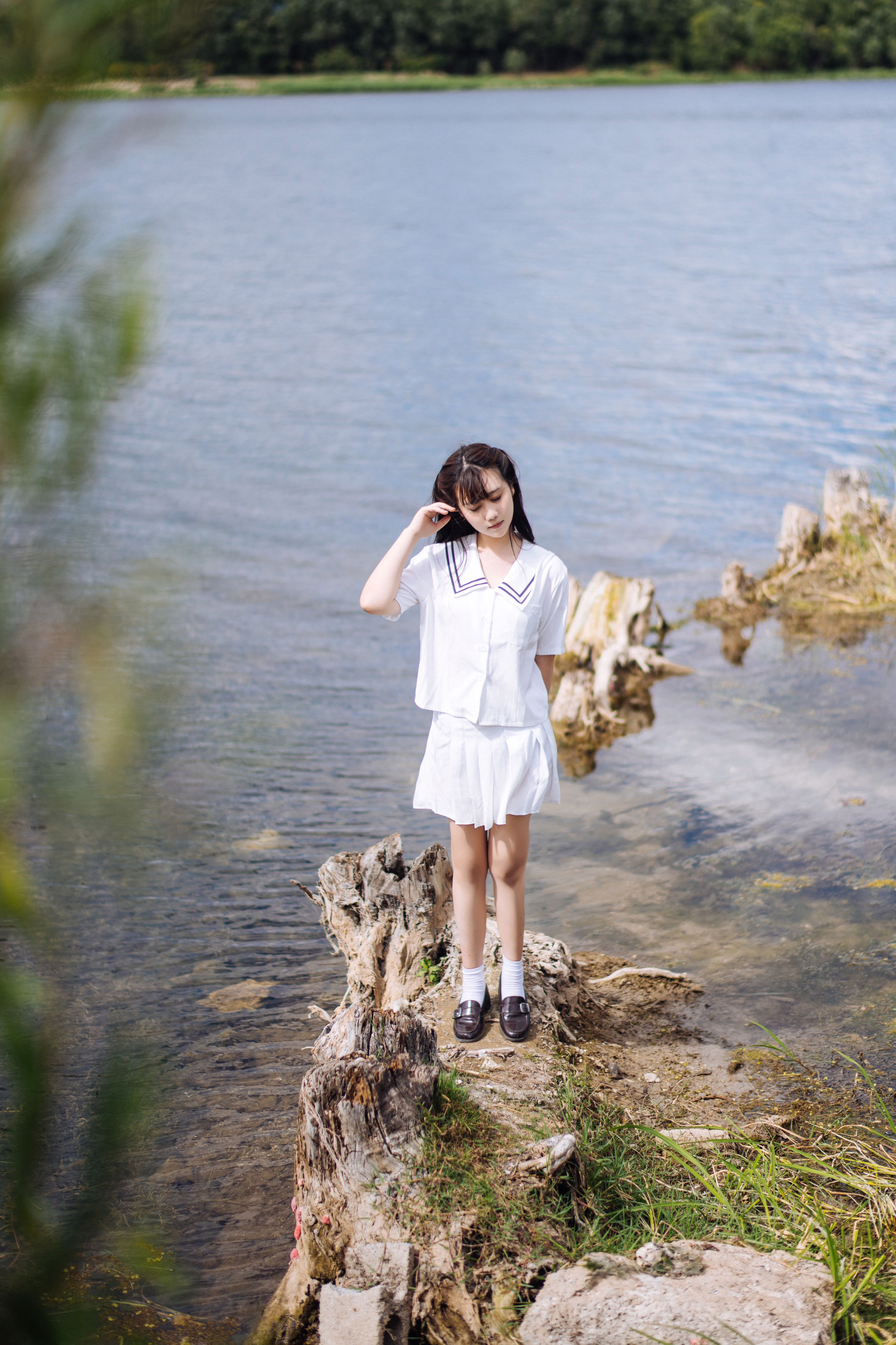 微博福利姬镜酱 – 静夏之JK少女 Cosplay-第5张