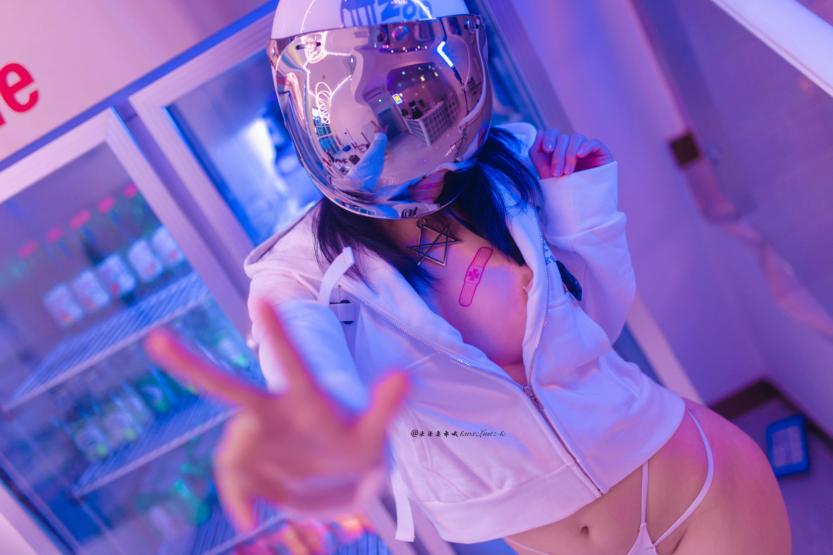 动漫博主柒柒要乖哦 – 骑行少女 Cosplay-第1张