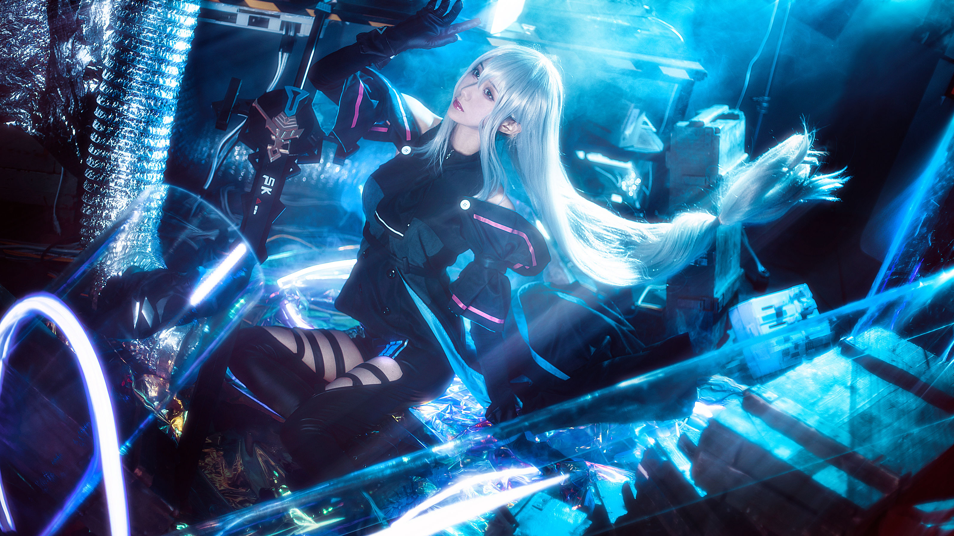 萌系小姐姐木绵绵OwO – 斯卡蒂 Cosplay-第4张