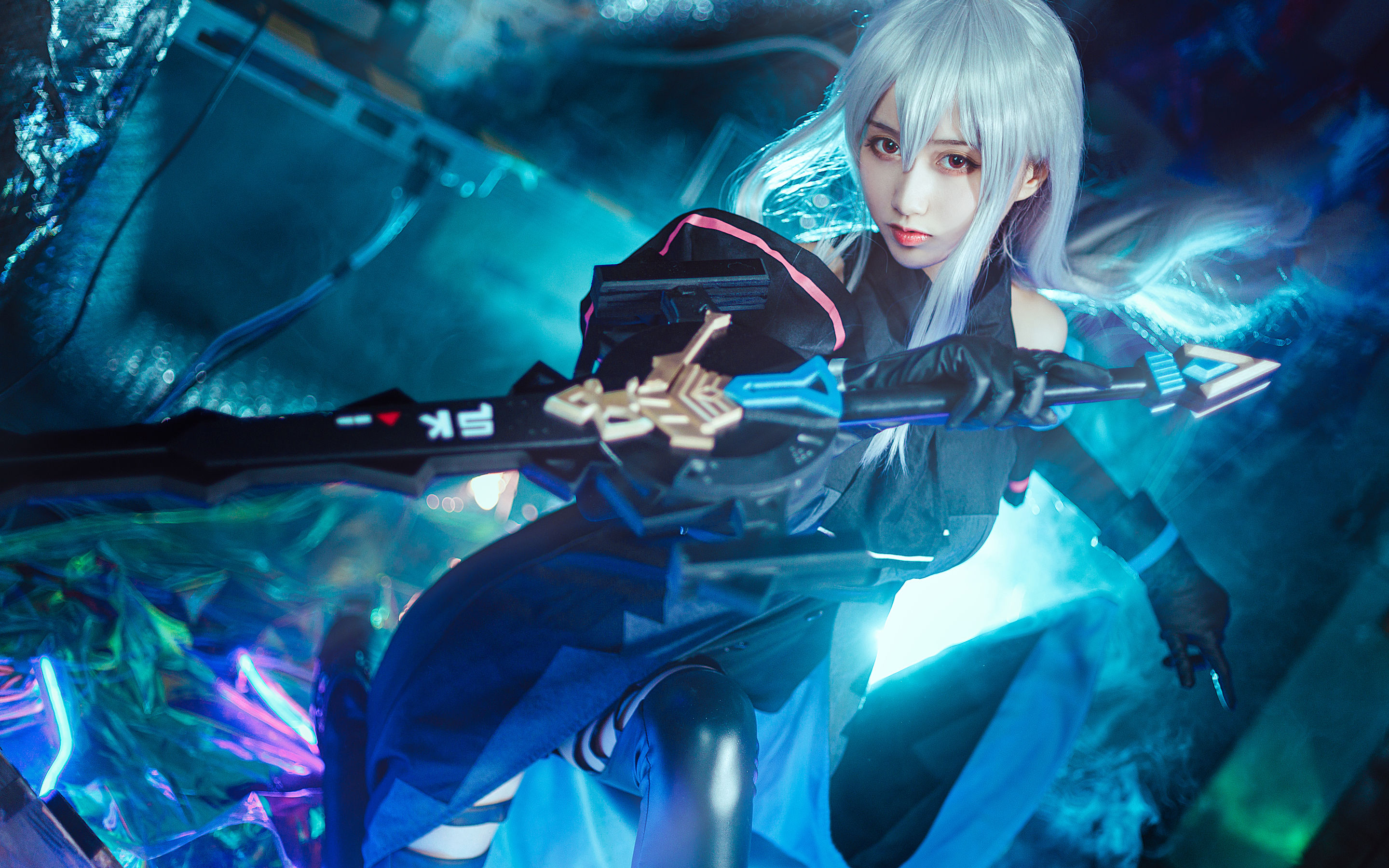 萌系小姐姐木绵绵OwO – 斯卡蒂 Cosplay-第8张