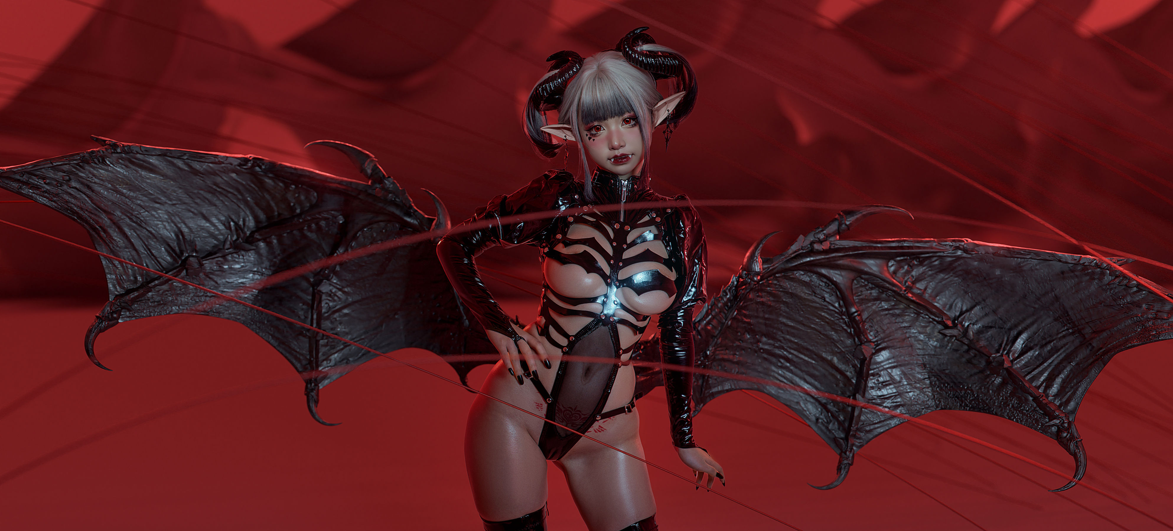 爆机少女喵小吉 – 骸骨少女 Cosplay-第1张